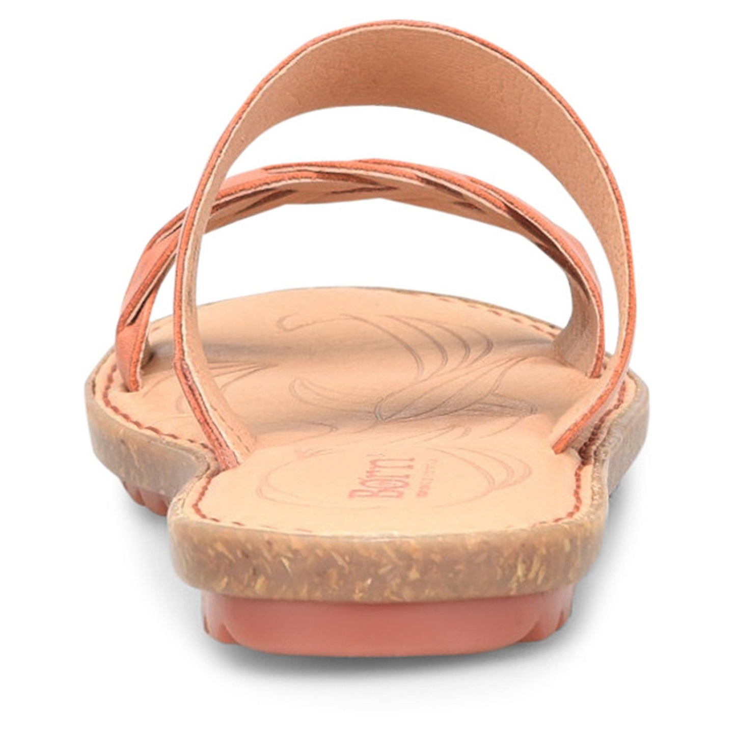 Peltz Shoes Women's Born Morena Sandal Orange BR0033908