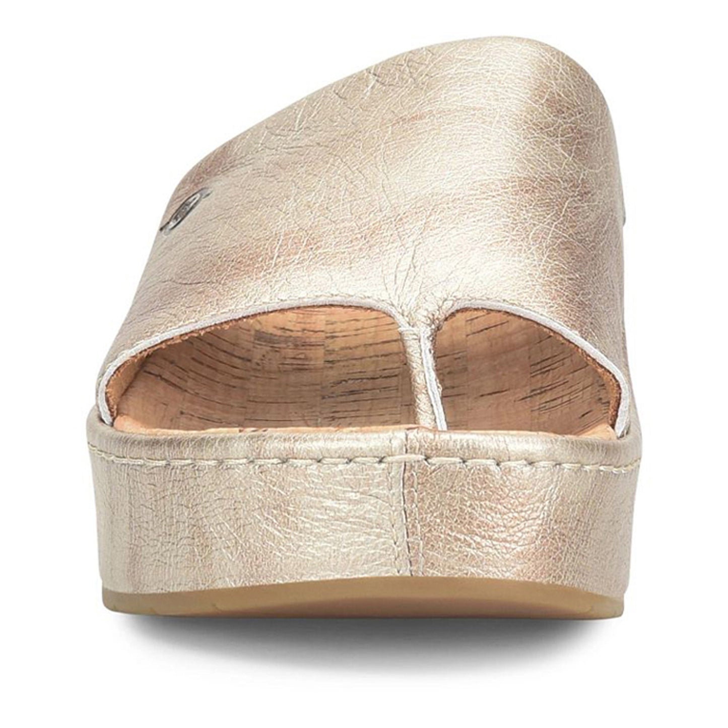 Peltz Shoes Women's Born Sharr Sandal Light Gold BR0035330