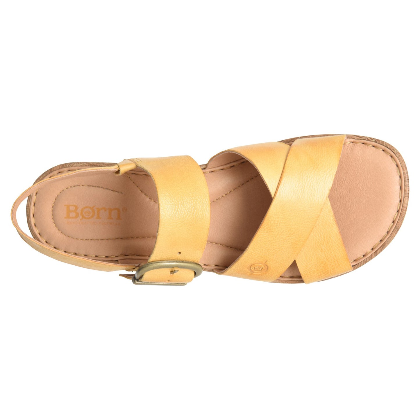 Peltz Shoes Women's Born Aida Sandal Yellow BR0036907