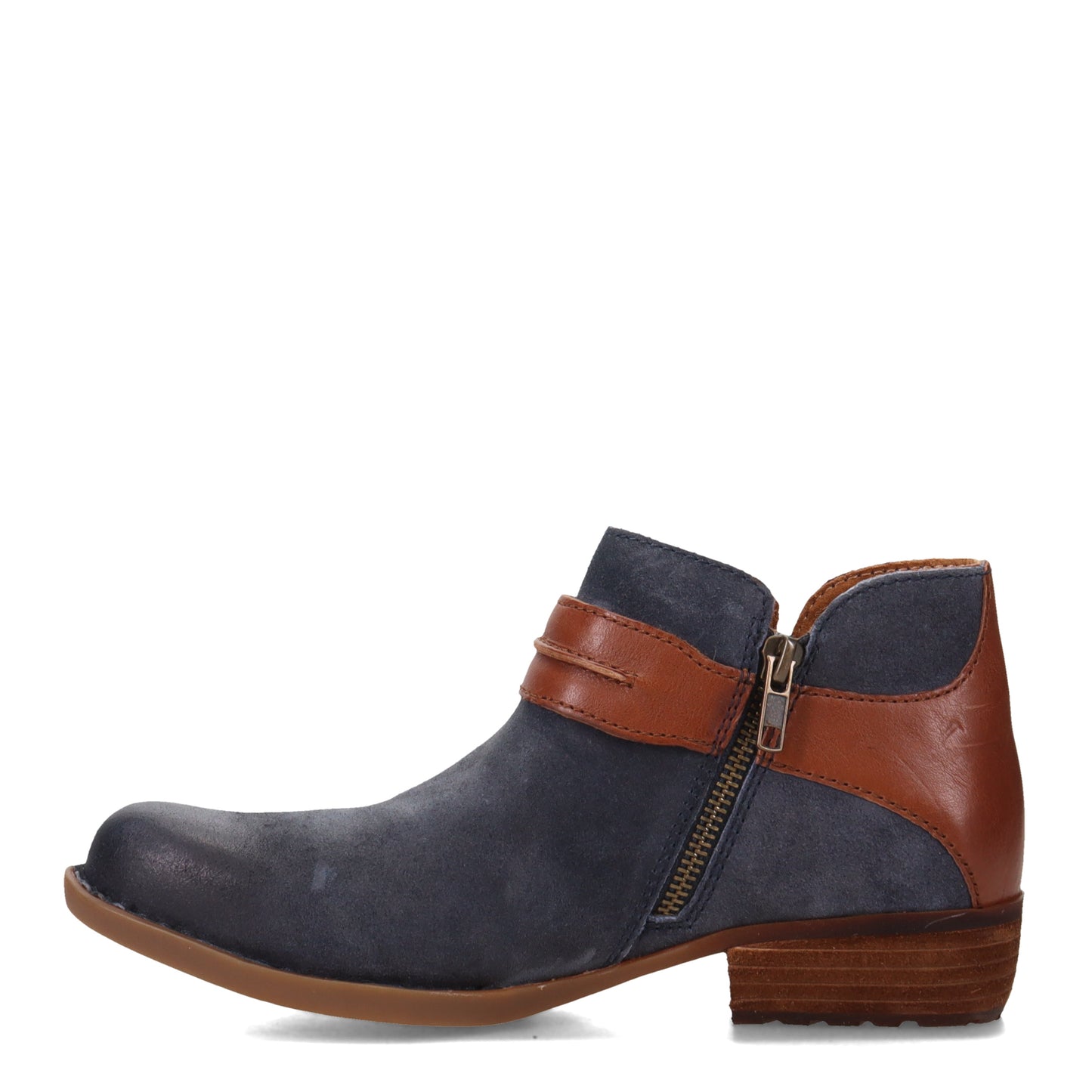 Peltz Shoes Women's Born Kati Boot Dark Blue/Brown BR0040474