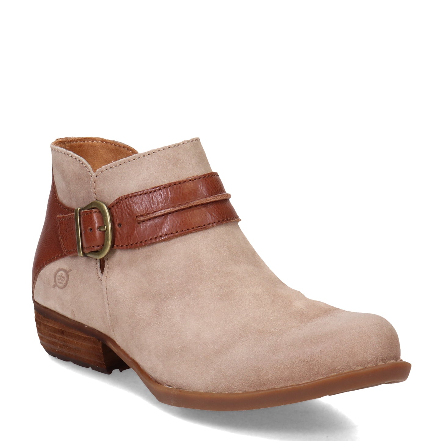 Peltz Shoes Women's Born Kati Boot Cream/Brown BR0040479