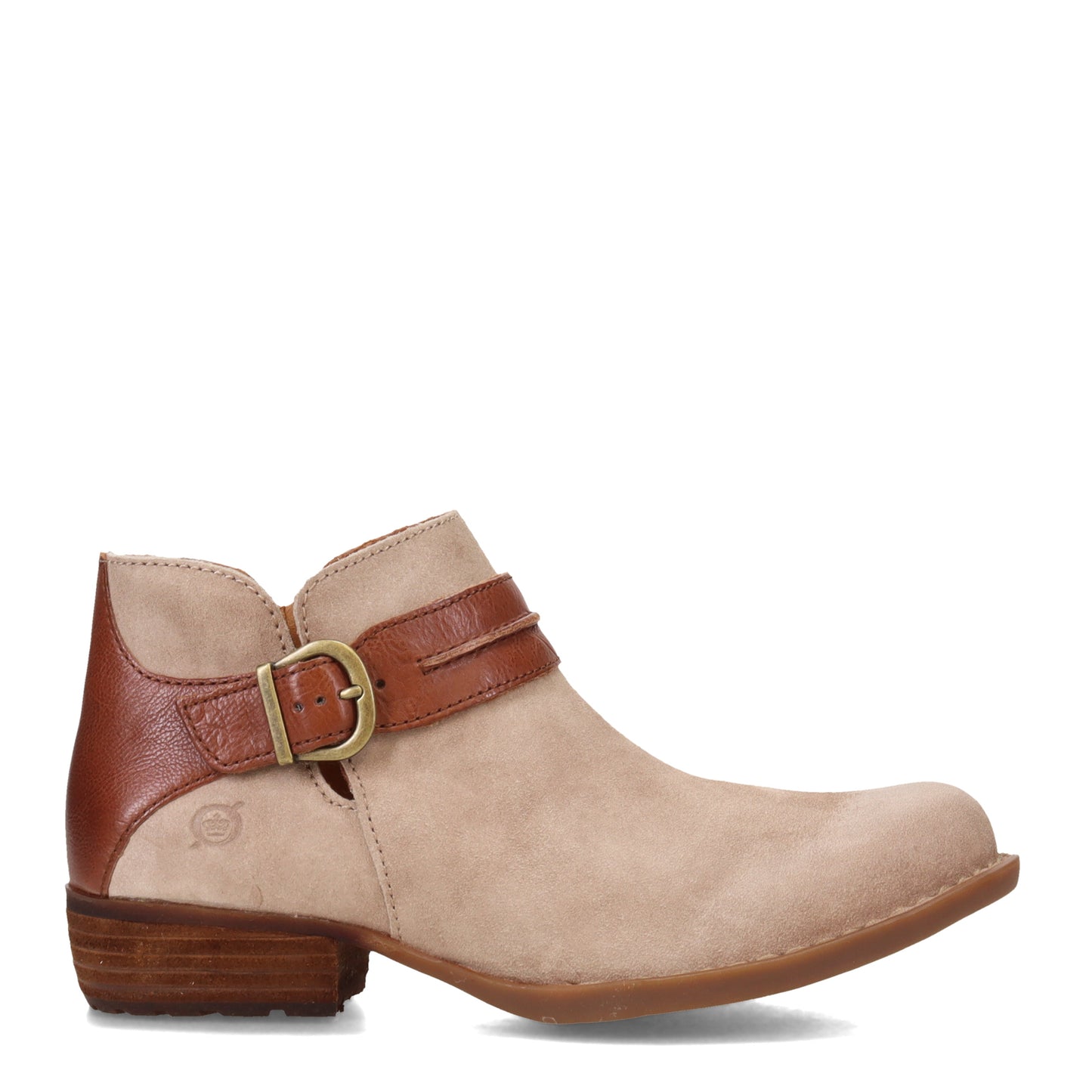Peltz Shoes Women's Born Kati Boot Cream/Brown BR0040479
