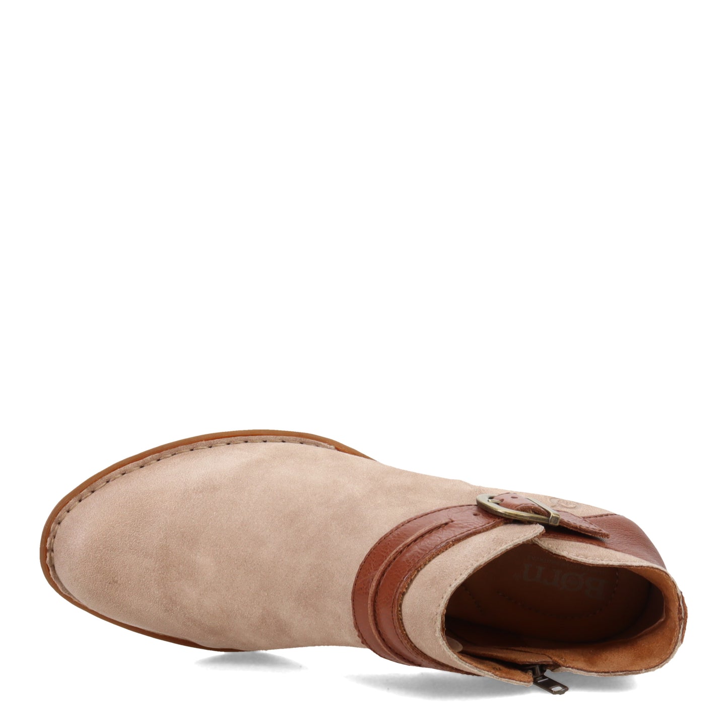 Peltz Shoes Women's Born Kati Boot Cream/Brown BR0040479