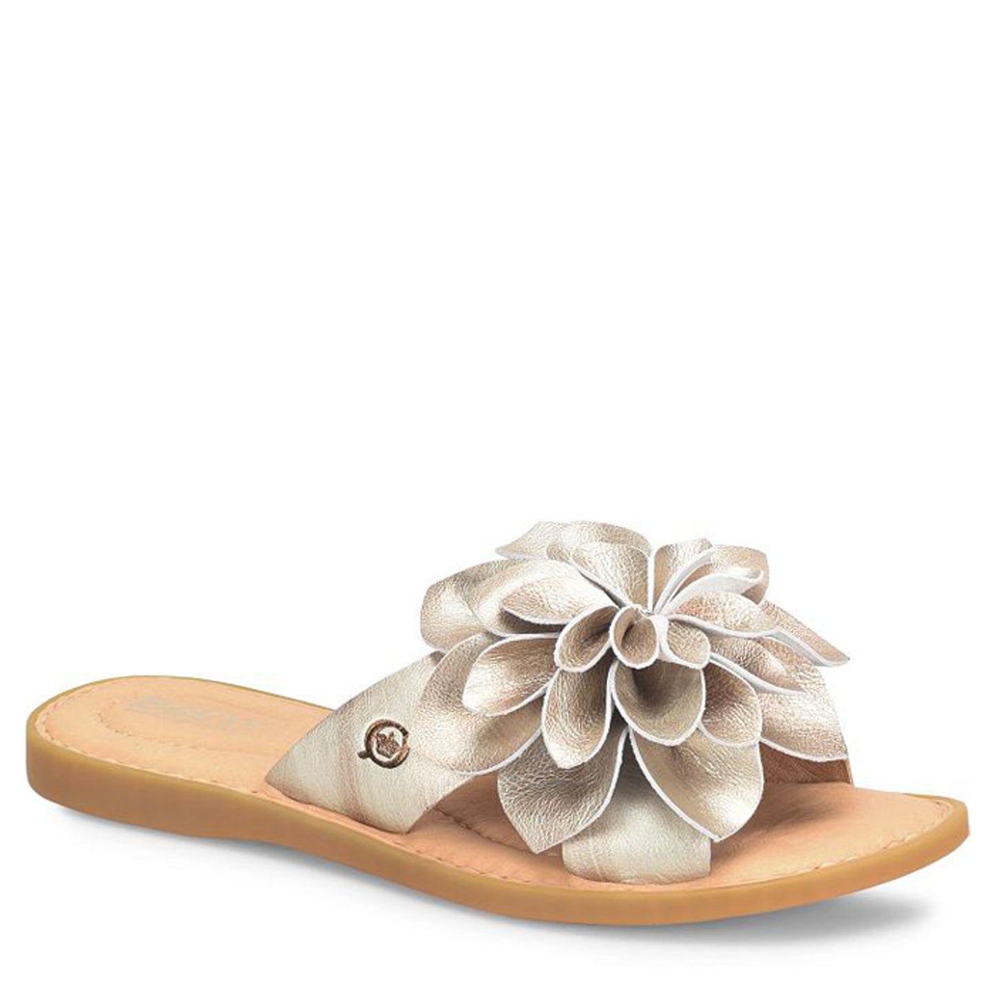 Peltz Shoes Women's Born Ivory Sandal Light Gold BR0046530