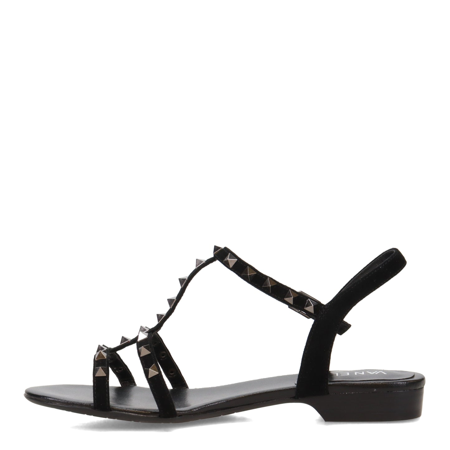 Peltz Shoes Women's Vaneli Brunel Sandal BLACK SUEDE BRUNEL-BLKSDE