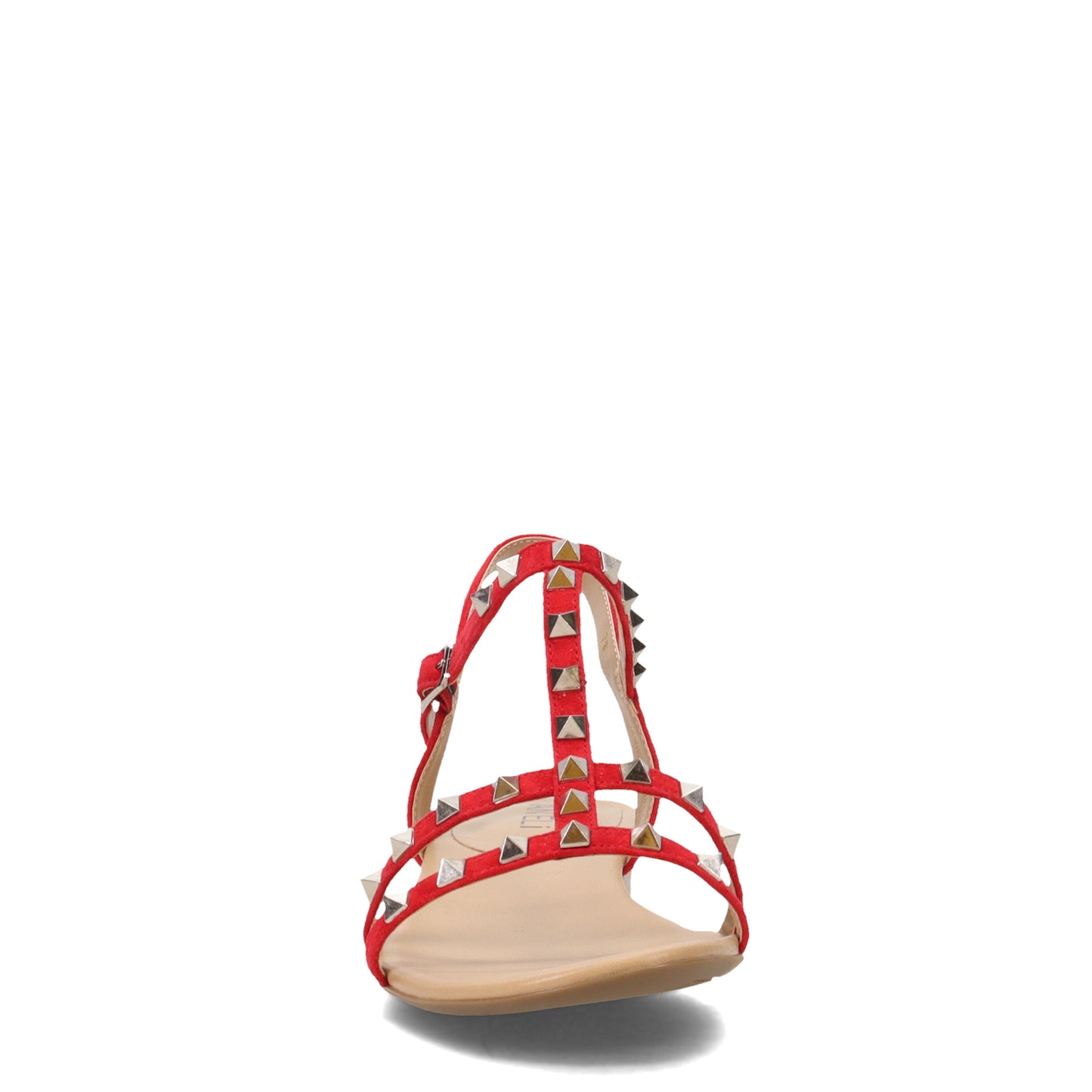 Peltz Shoes Women's Vaneli Brunel Sandal RED SUEDE BRUNEL-REDSDE