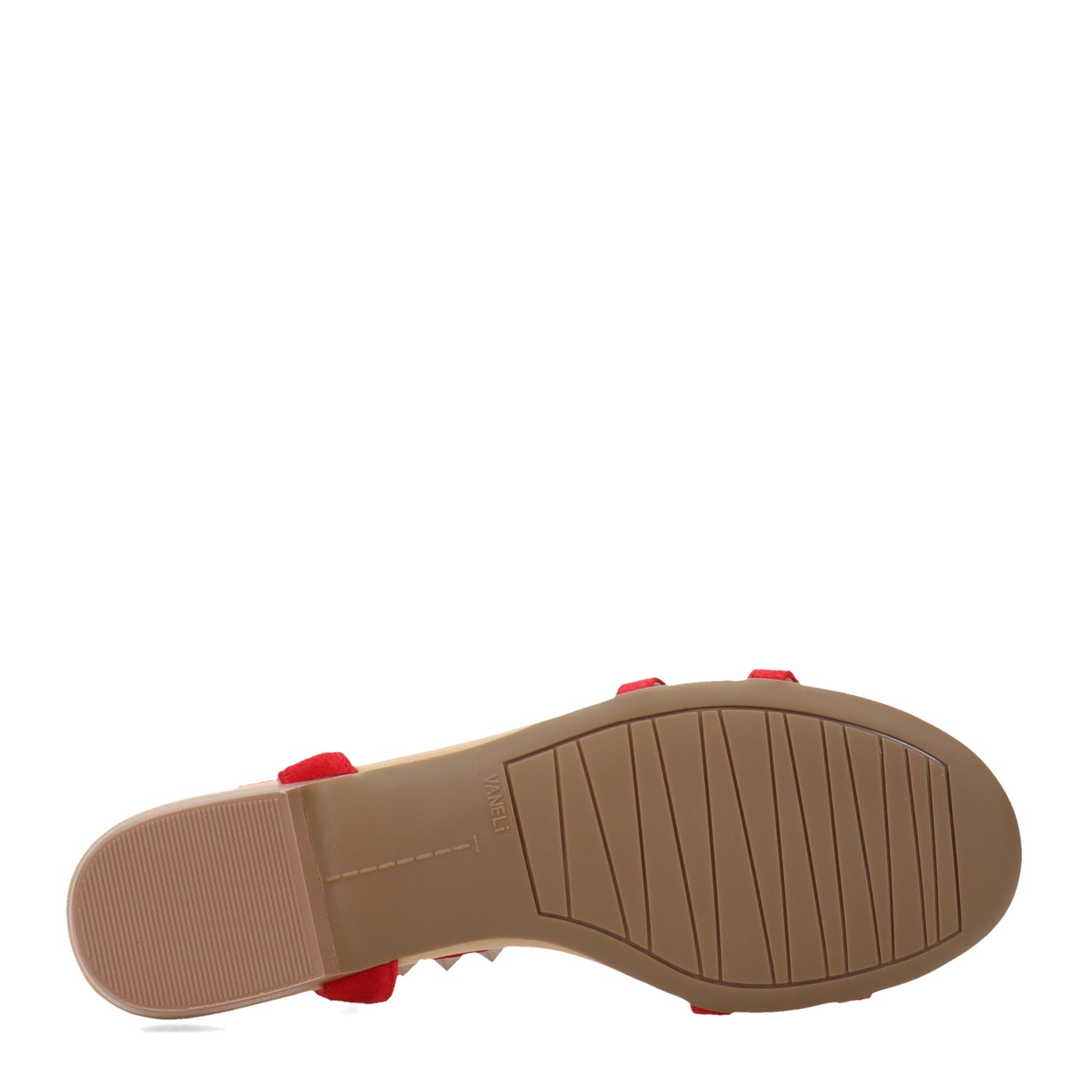 Peltz Shoes Women's Vaneli Brunel Sandal RED SUEDE BRUNEL-REDSDE