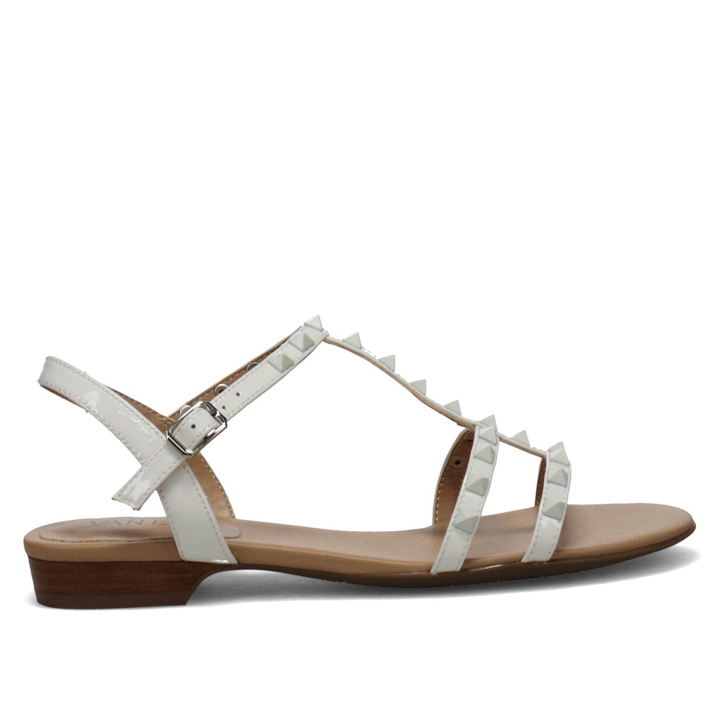 Peltz Shoes Women's Vaneli Brunel Sandal WHITE BRUNEL-WHITE