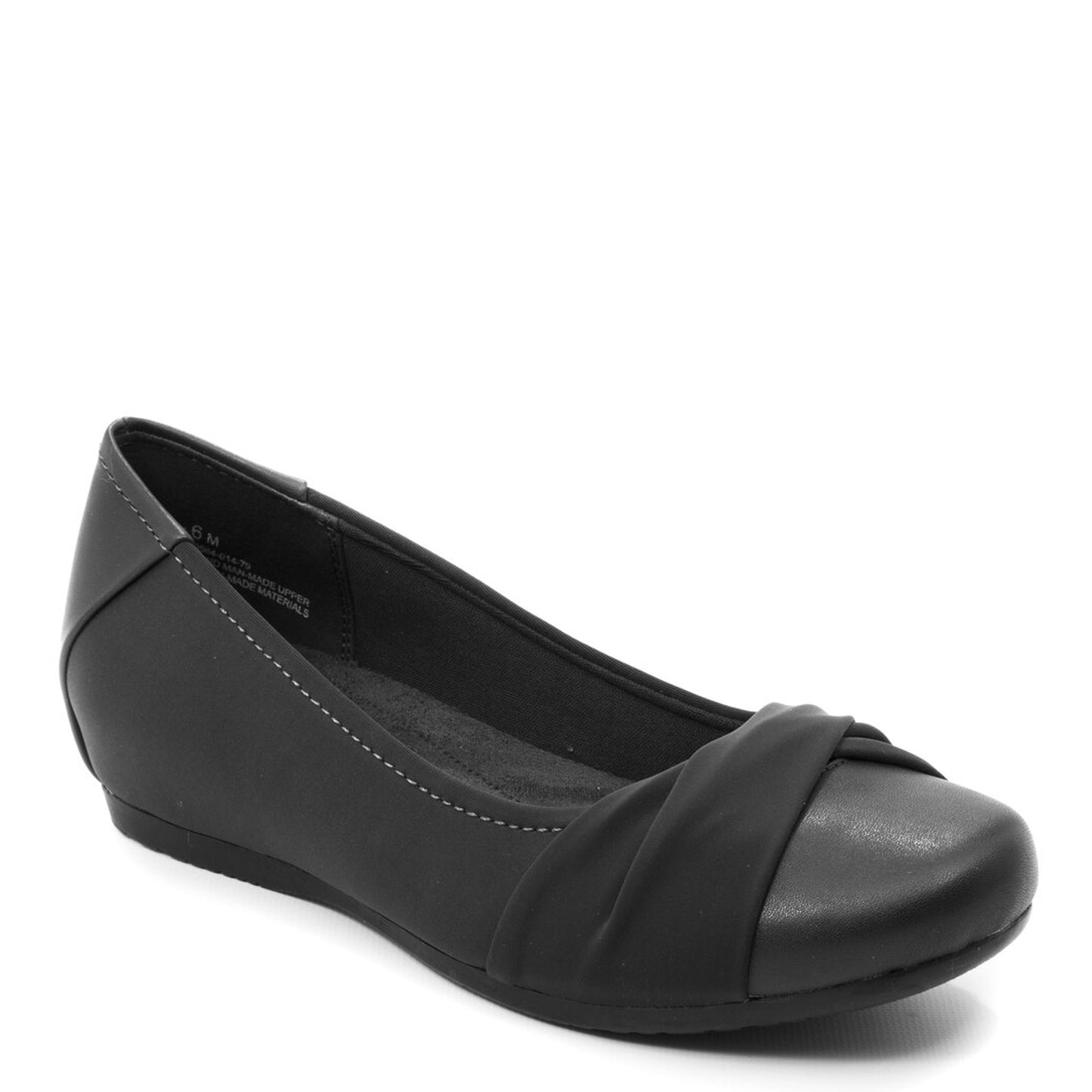 Peltz Shoes Women's Baretraps Mitsy Flat Black BT22872
