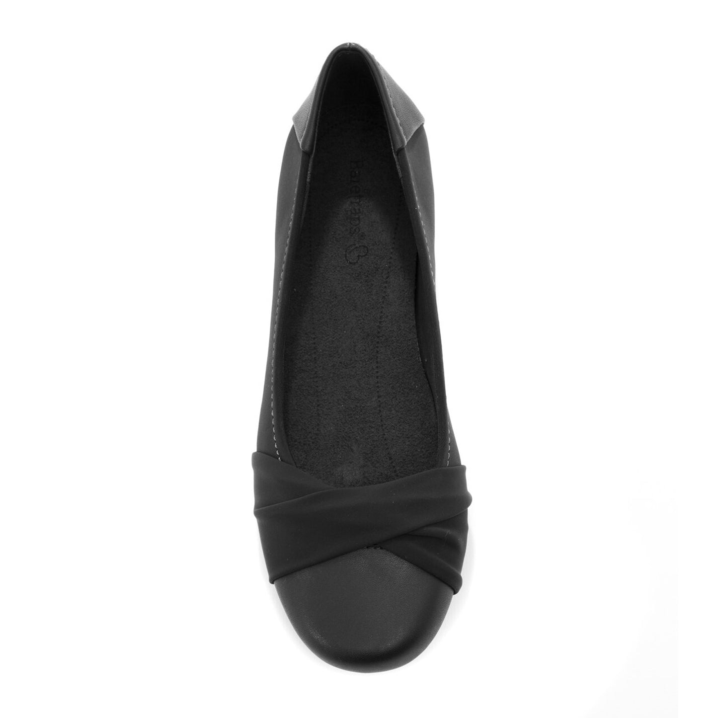 Peltz Shoes Women's Baretraps Mitsy Flat Black BT22872