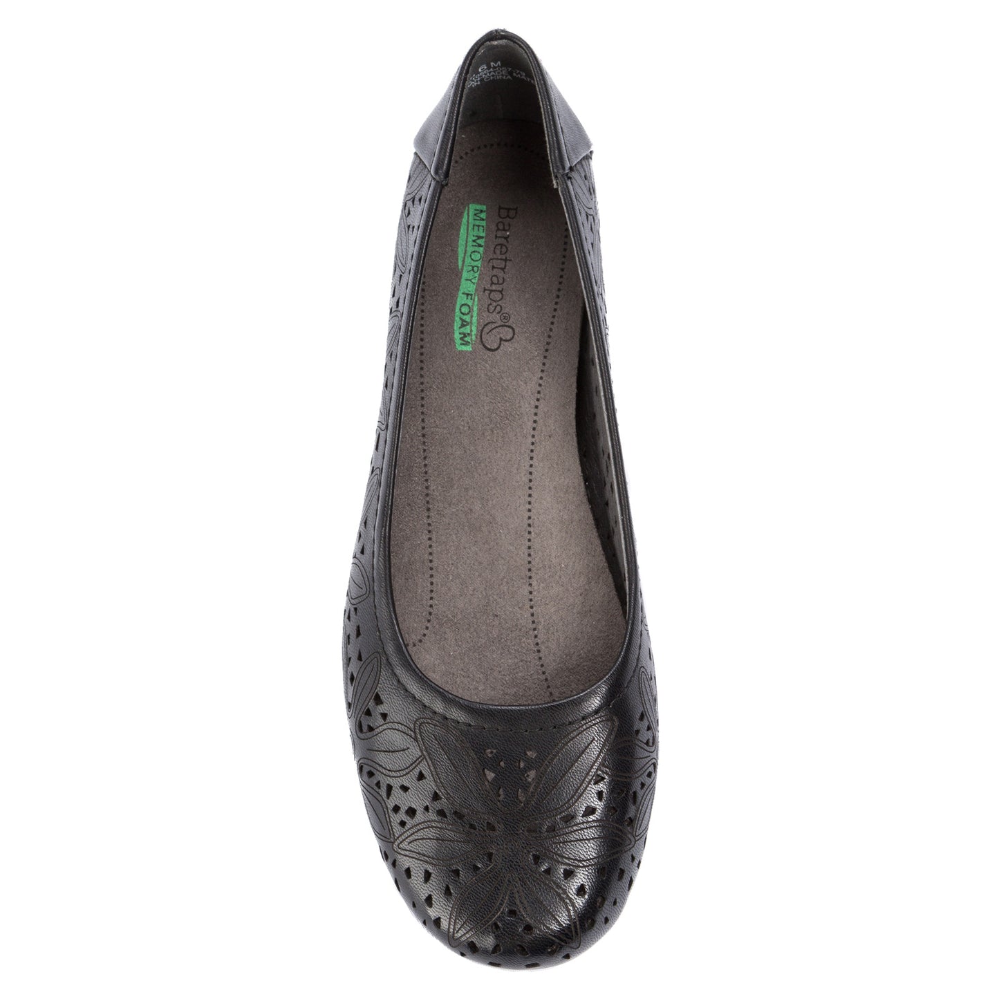 Peltz Shoes Women's Baretraps Mariah Flat BLACK BT24865