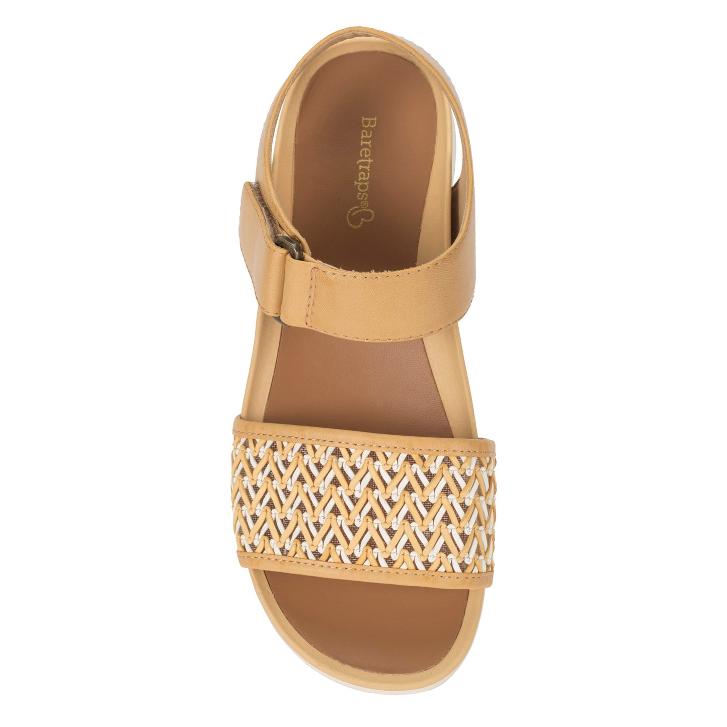 Peltz Shoes Women's Baretraps Holleen Sandal NATURAL BT29005