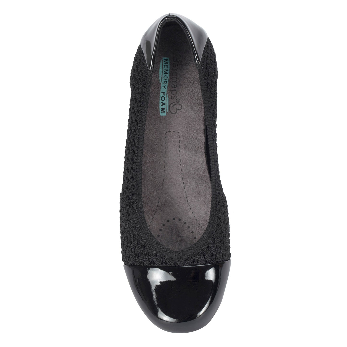 Peltz Shoes Women's Baretraps Mia Flat BLACK BT29350