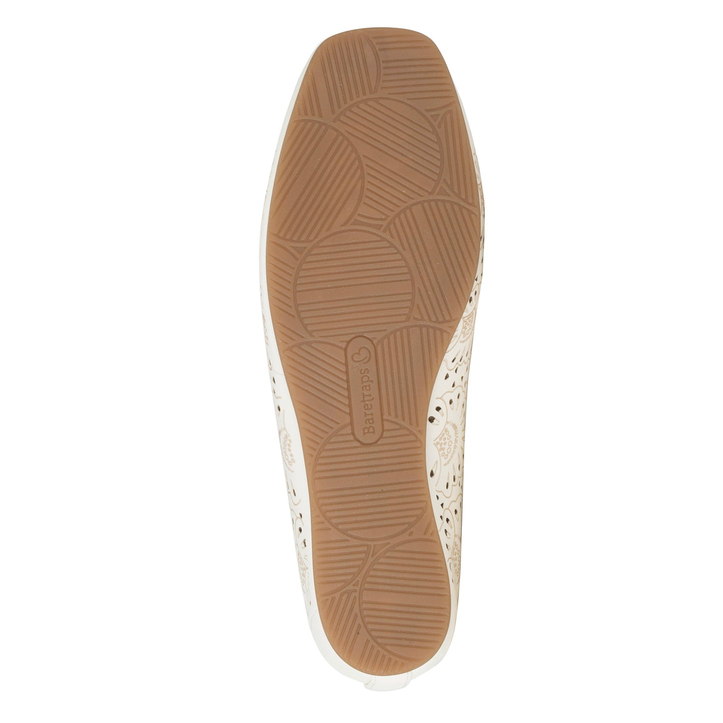 Peltz Shoes Women's Baretraps Chika Flat CREAM BT29606