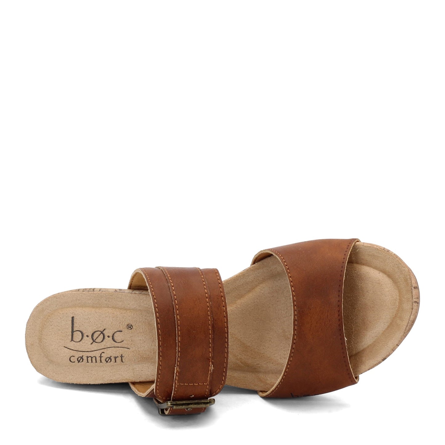 Peltz Shoes Women's B.O.C. Sangre Wedge Sandal TAN BC0004816