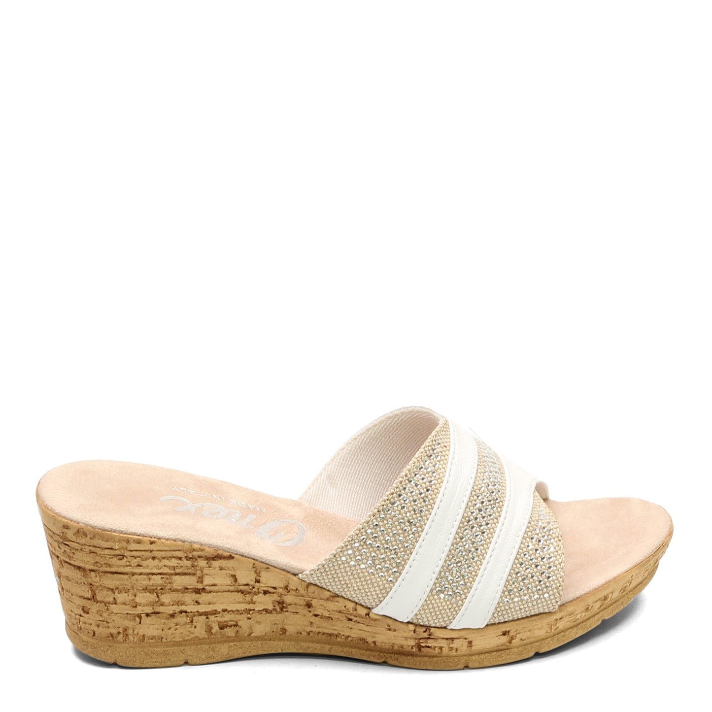 Peltz Shoes Women's Onex Blanche Sandal WHITE BLANCHE-WHITE