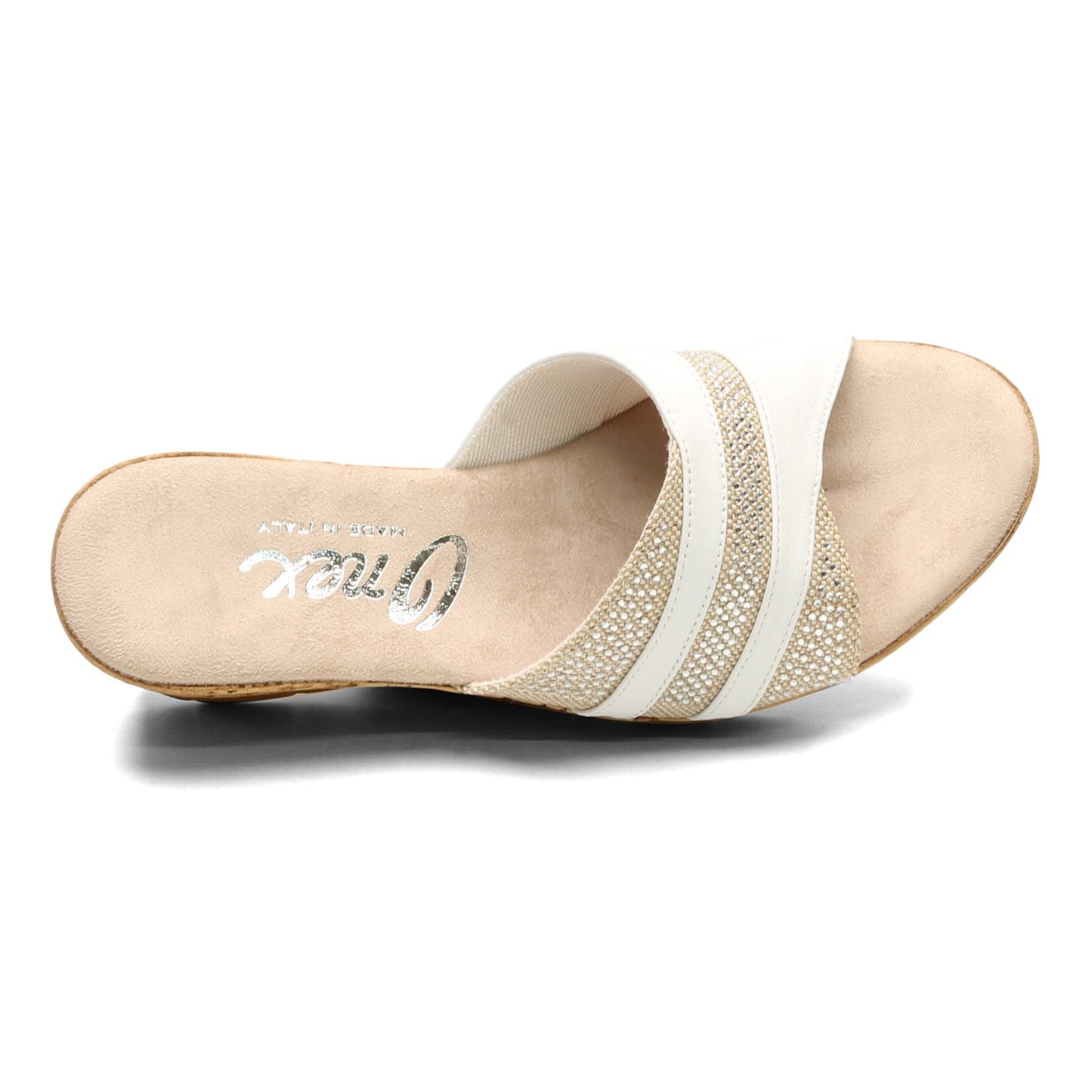 Peltz Shoes Women's Onex Blanche Sandal WHITE BLANCHE-WHITE