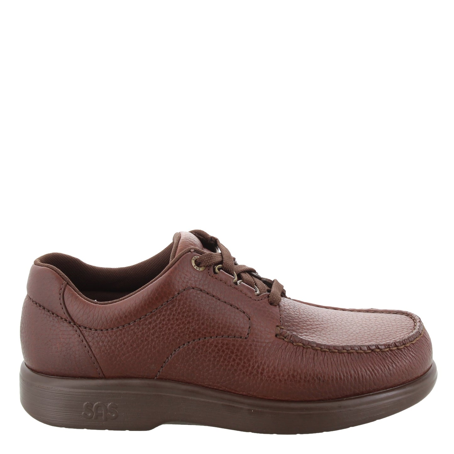Peltz Shoes Men's SAS Bouttime Oxford BROWN BOUTTIME MULCH