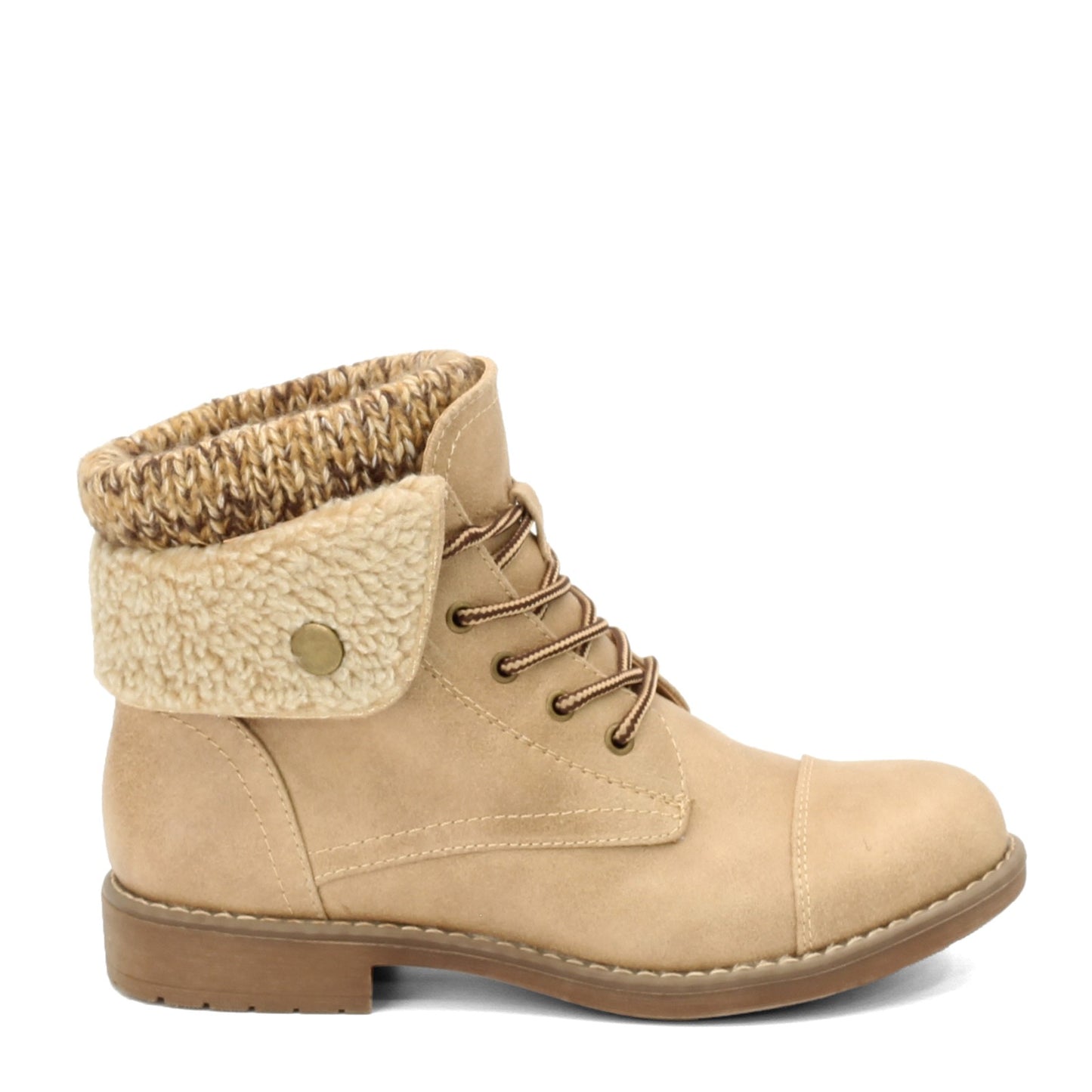 Peltz Shoes Women's Cliffs by White Mountain Duena Ankle Boot NATURAL MULTI C25084-124