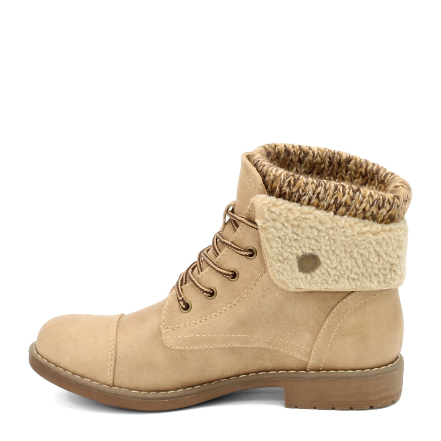 Peltz Shoes Women's Cliffs by White Mountain Duena Ankle Boot NATURAL MULTI C25084-124