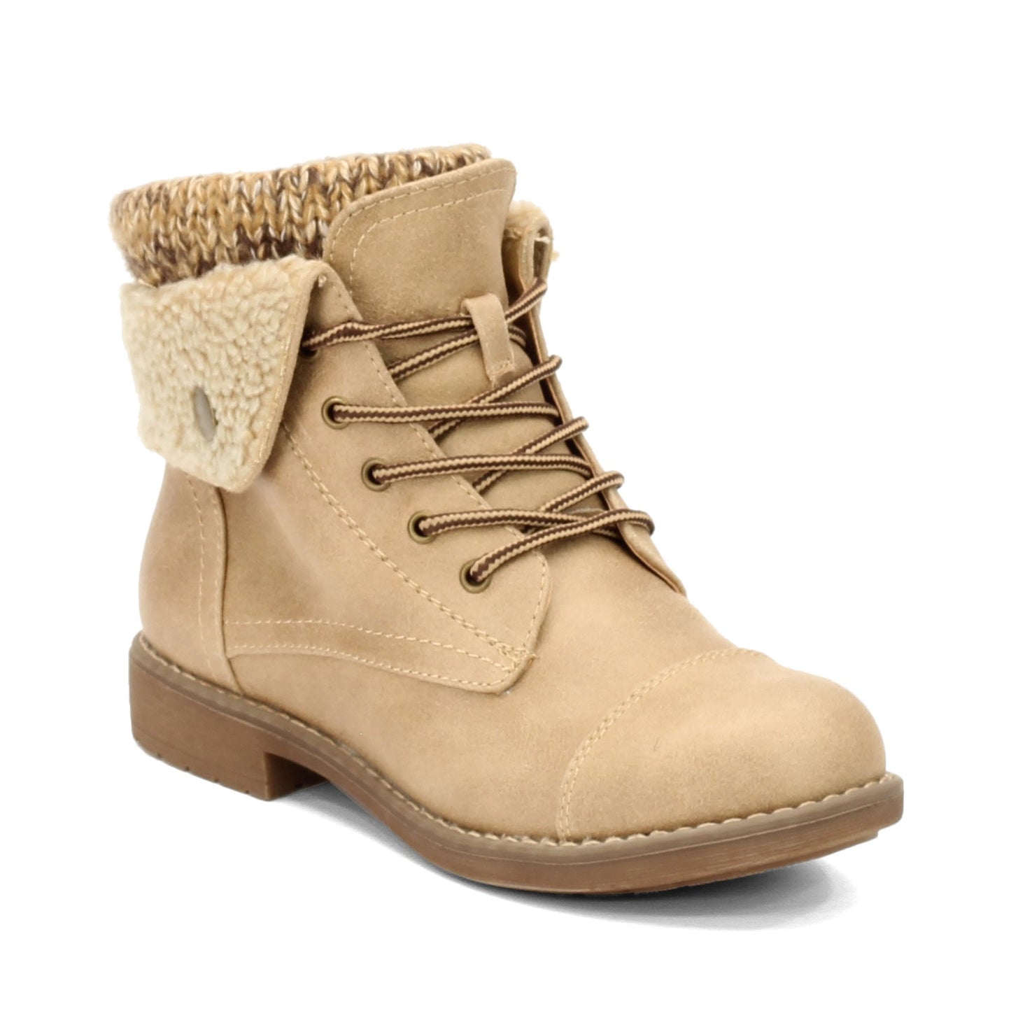 Peltz Shoes Women's Cliffs by White Mountain Duena Ankle Boot NATURAL MULTI C25084-124