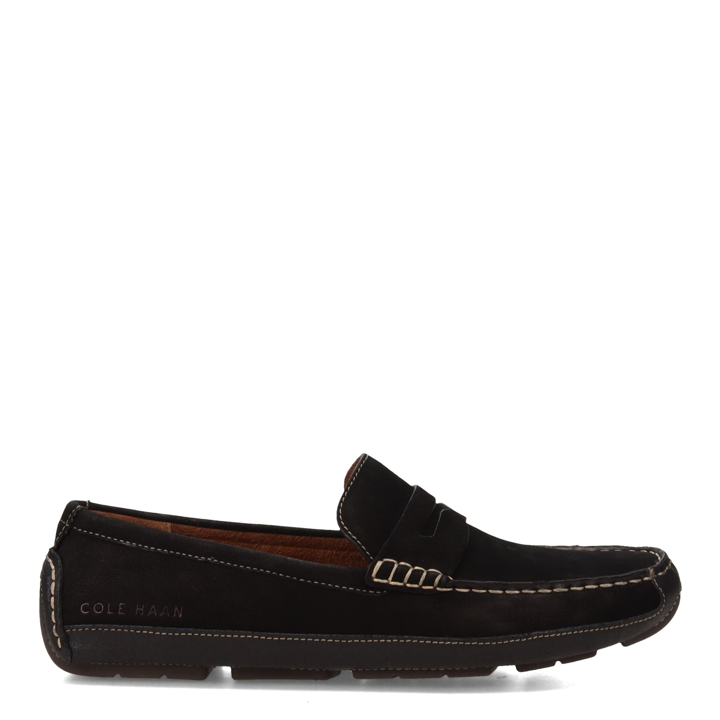 Peltz Shoes Men's Cole Haan Wyatt Penny Driver Loafer BLACK C31488