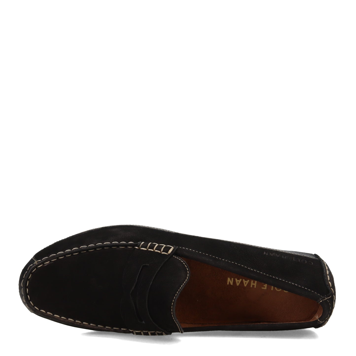Peltz Shoes Men's Cole Haan Wyatt Penny Driver Loafer BLACK C31488