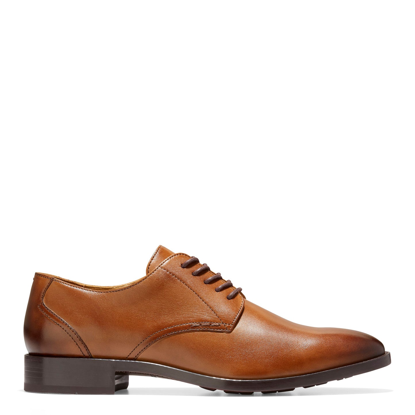 Peltz Shoes Men's Cole Haan Hawthorne Plain Toe Oxford British Tan C32352