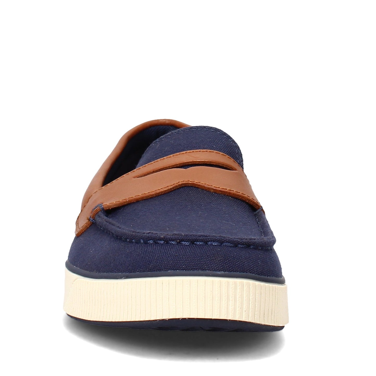Peltz Shoes Men's Cole Haan Nantucket Loafer II Penny Loafer NAVY TAN C33799