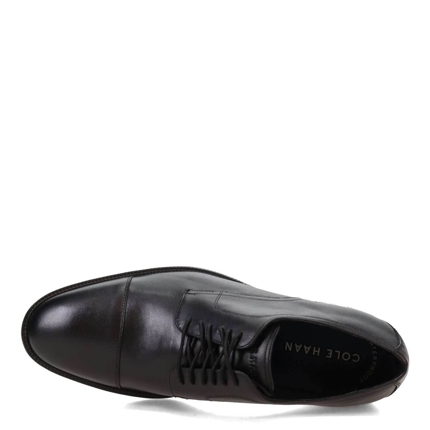 Peltz Shoes Men's Cole Haan Modern Essential Cap Toe Oxford BLACK WATERPROOF C34136