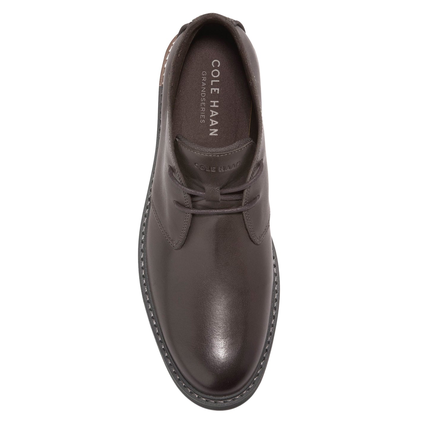 Peltz Shoes Men's Cole Haan Go-To Chukka Boot DARK BROWN C36529