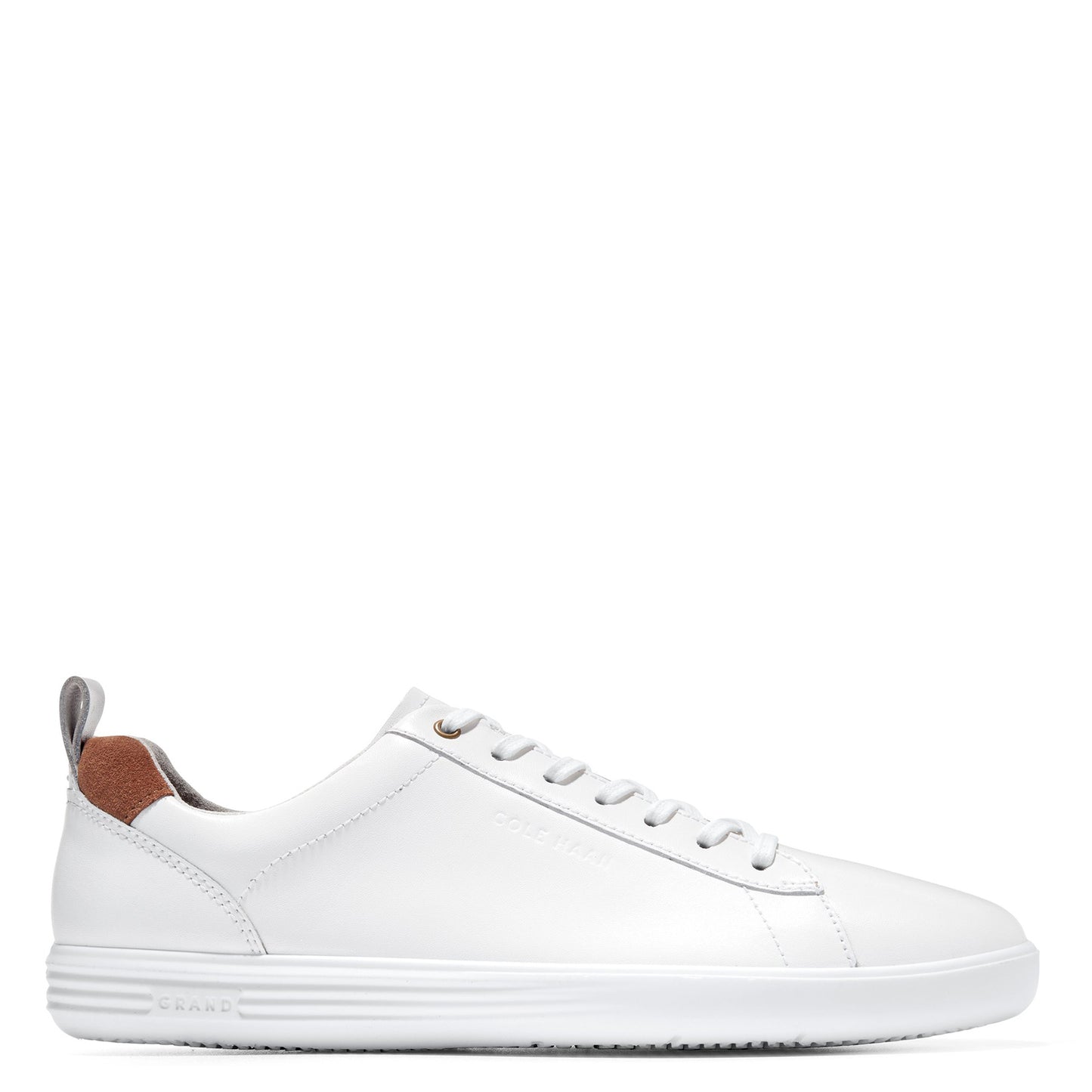 Peltz Shoes Men's Cole Haan Grand+ Crosscourt Sneaker White C36922