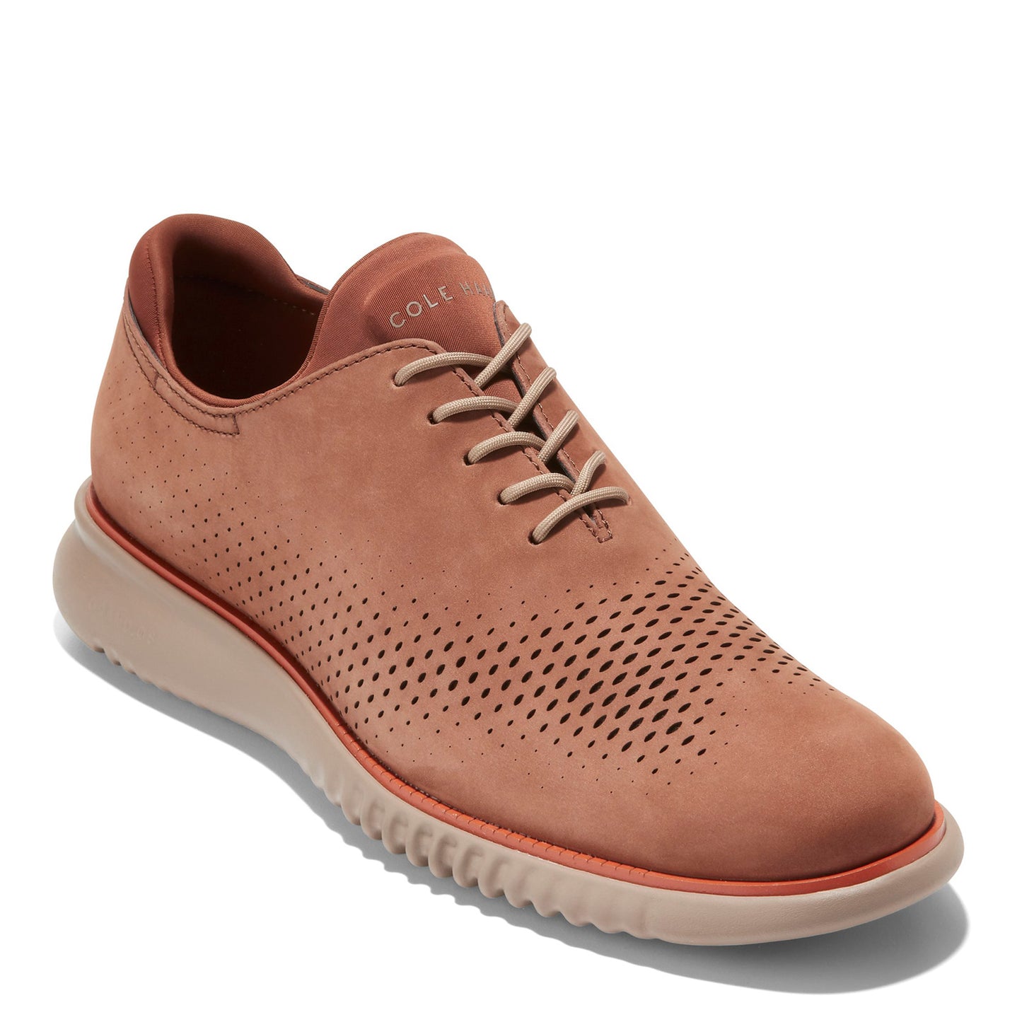 Peltz Shoes Men's Cole Haan 2.ZEROGRAND Laser Oxford Dark Sequoia C37653