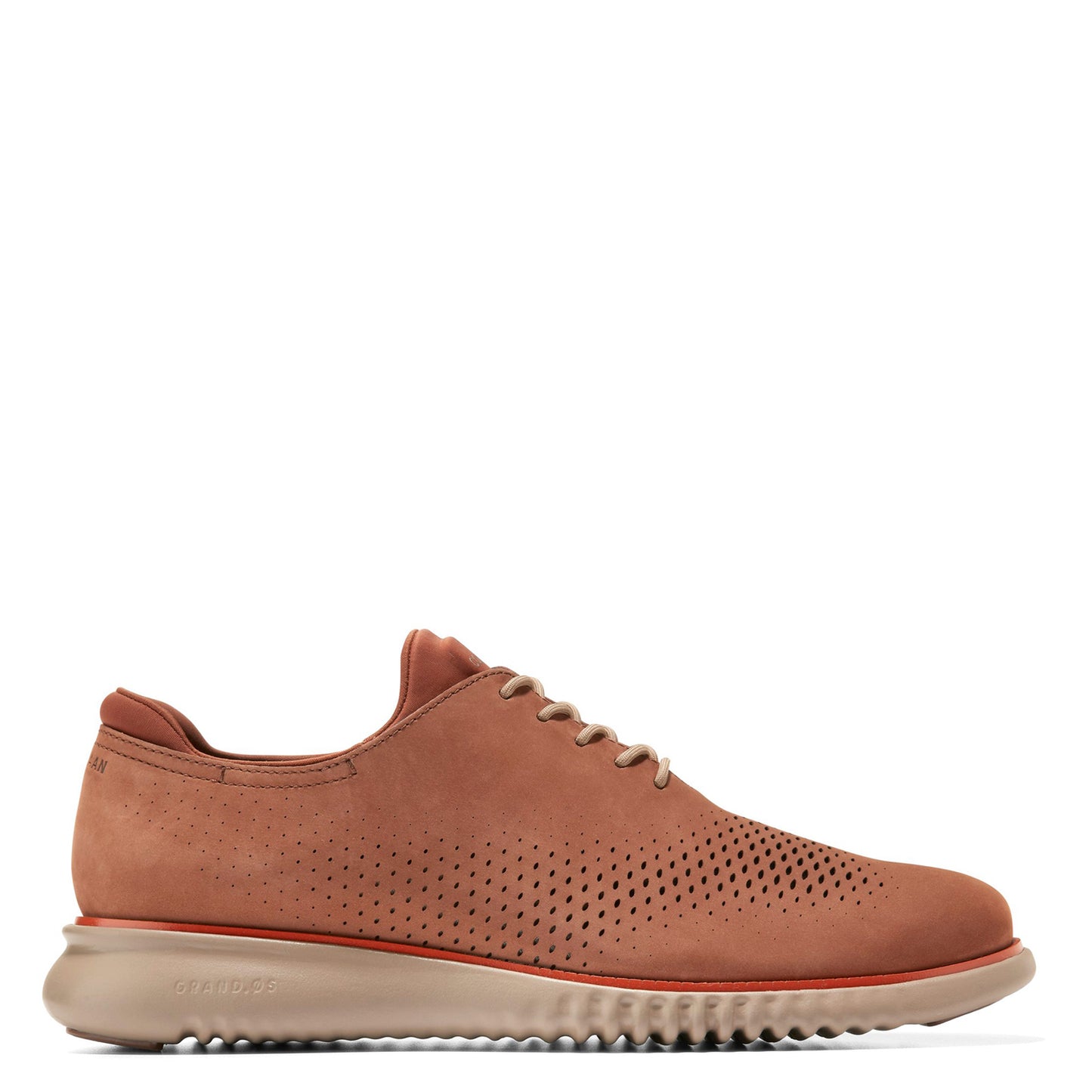 Peltz Shoes Men's Cole Haan 2.ZEROGRAND Laser Oxford Dark Sequoia C37653
