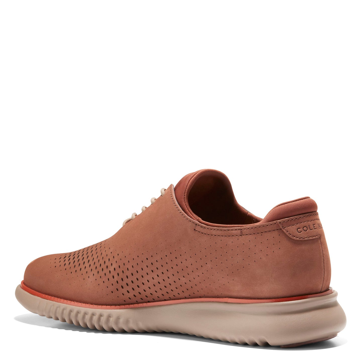 Peltz Shoes Men's Cole Haan 2.ZEROGRAND Laser Oxford Dark Sequoia C37653