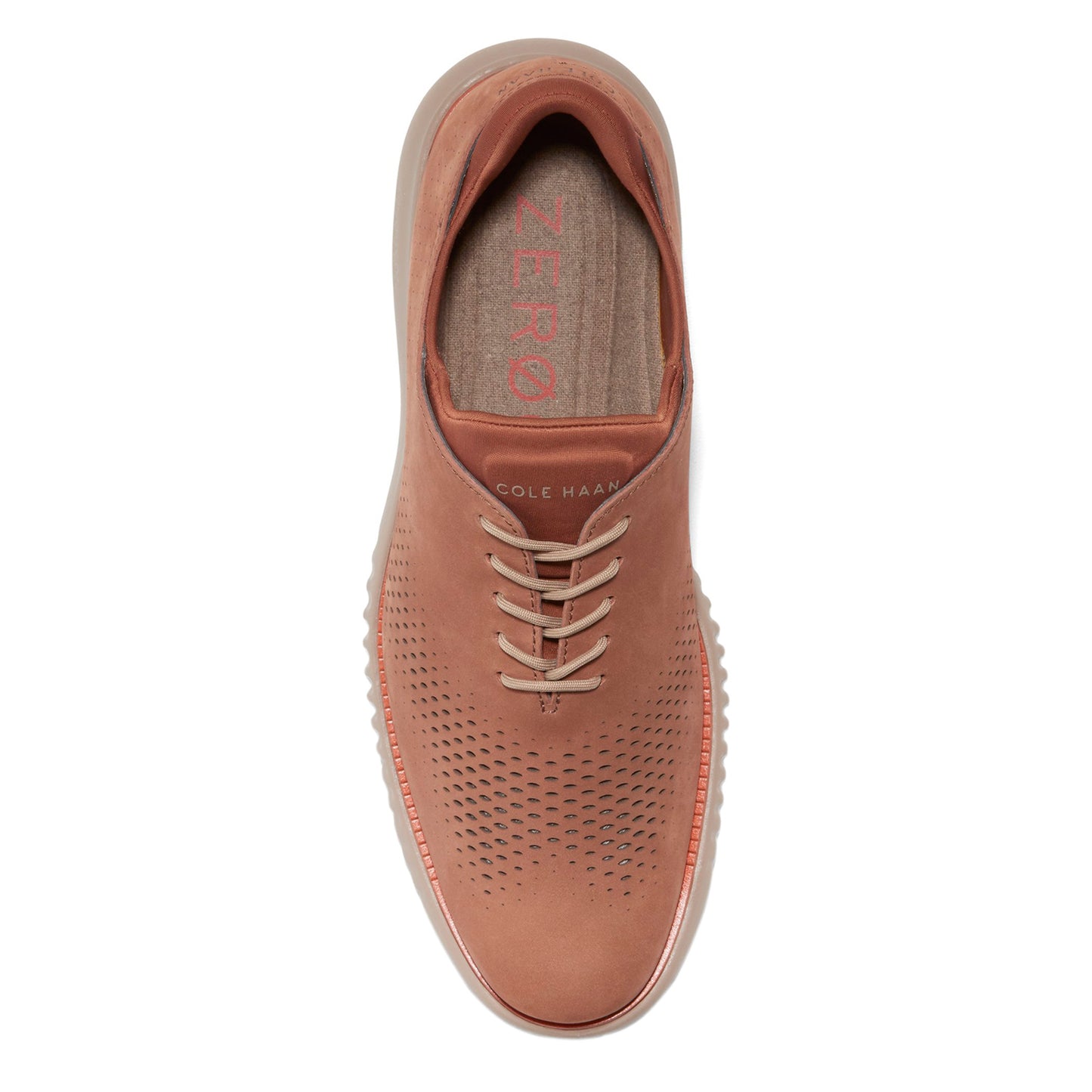 Peltz Shoes Men's Cole Haan 2.ZEROGRAND Laser Oxford Dark Sequoia C37653