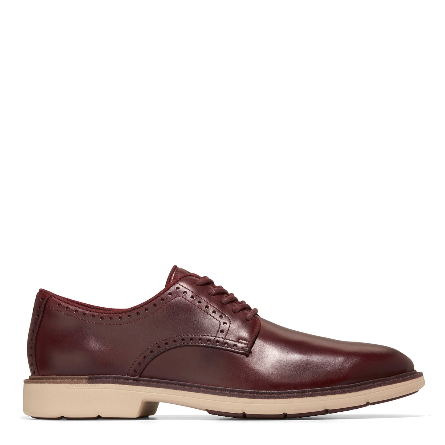 Peltz Shoes Men's Cole Haan Go-To Plain Toe Oxford Bloodstone C37684