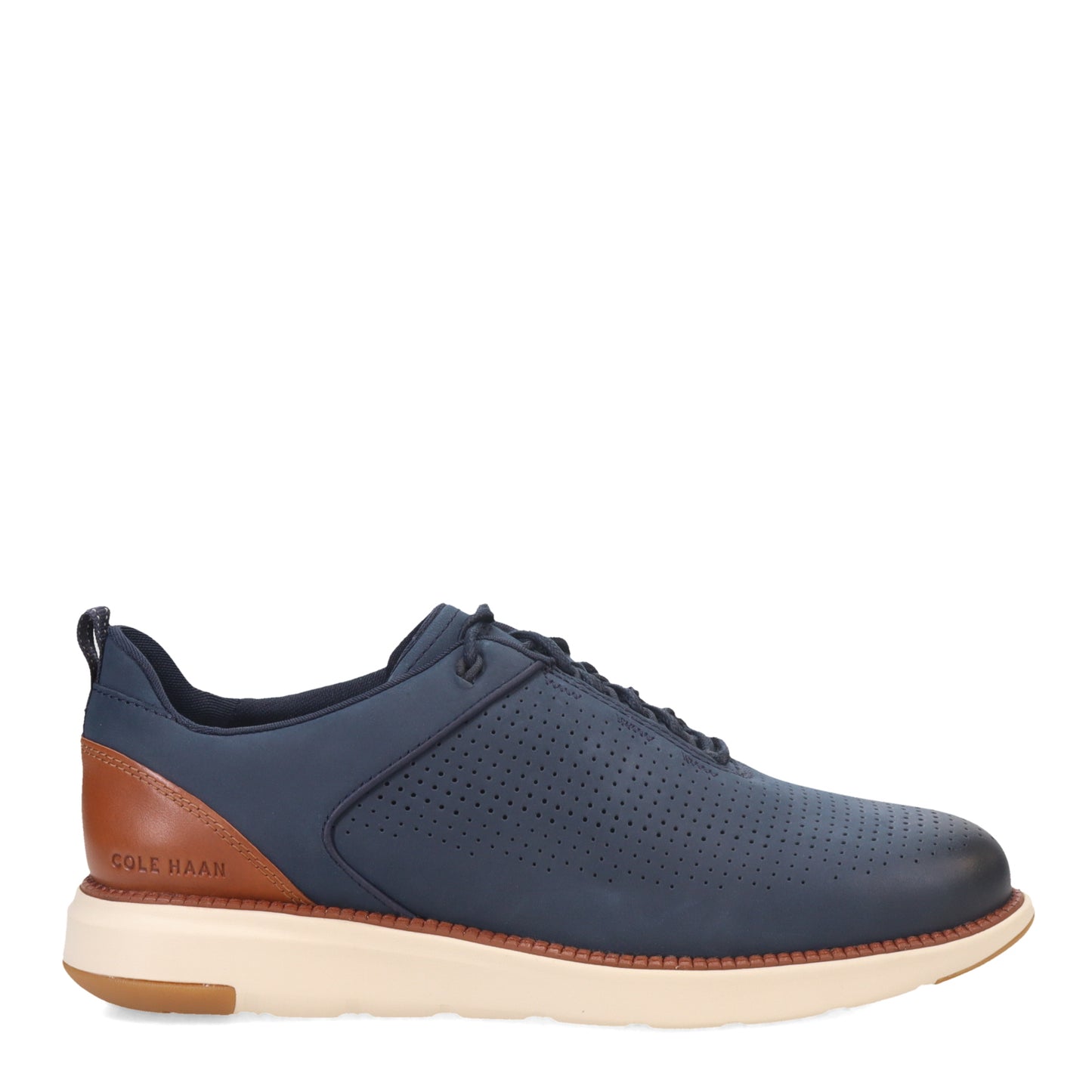 Peltz Shoes Men's Cole Haan Grand Atlantic TXT Sneaker Navy C38306 COH