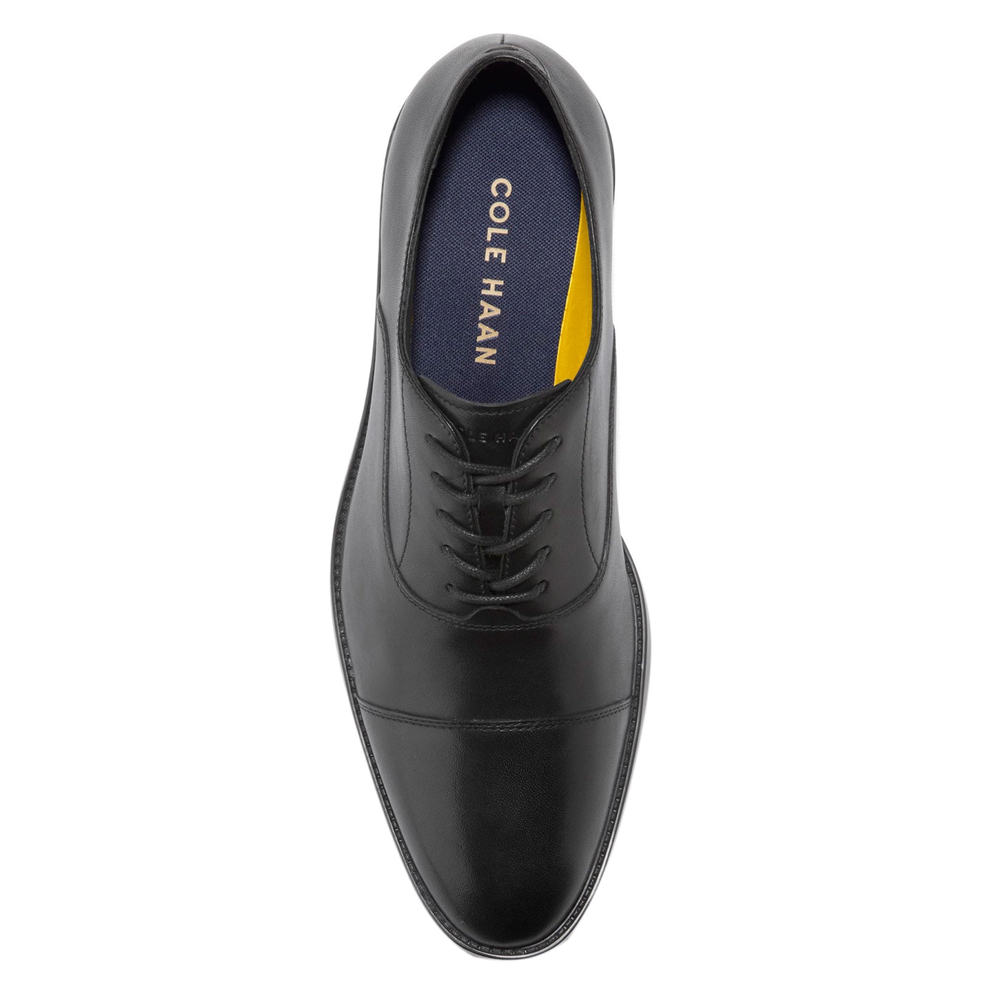 Peltz Shoes Men's Cole Haan Hawthorne Cap Toe Oxford Black C38438