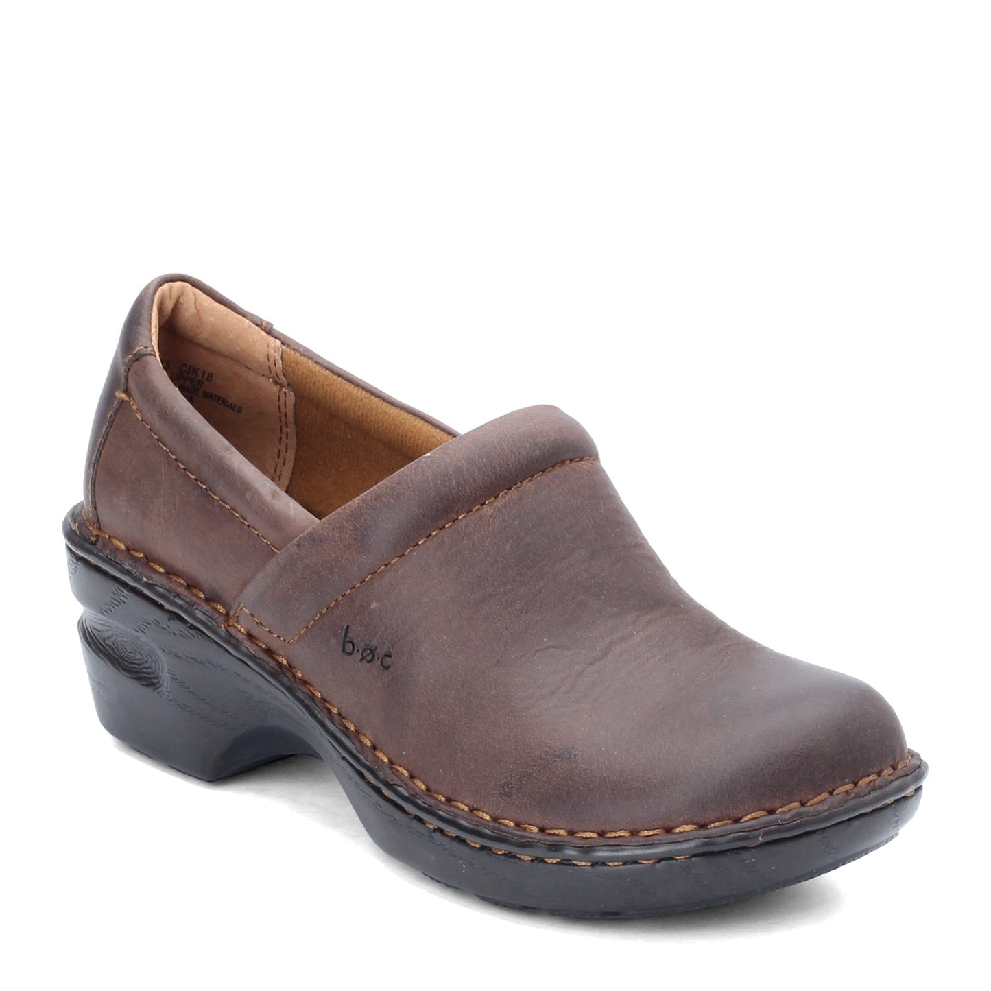 Peltz Shoes Women's b.o.c Peggy Clog BROWN OILED C45723
