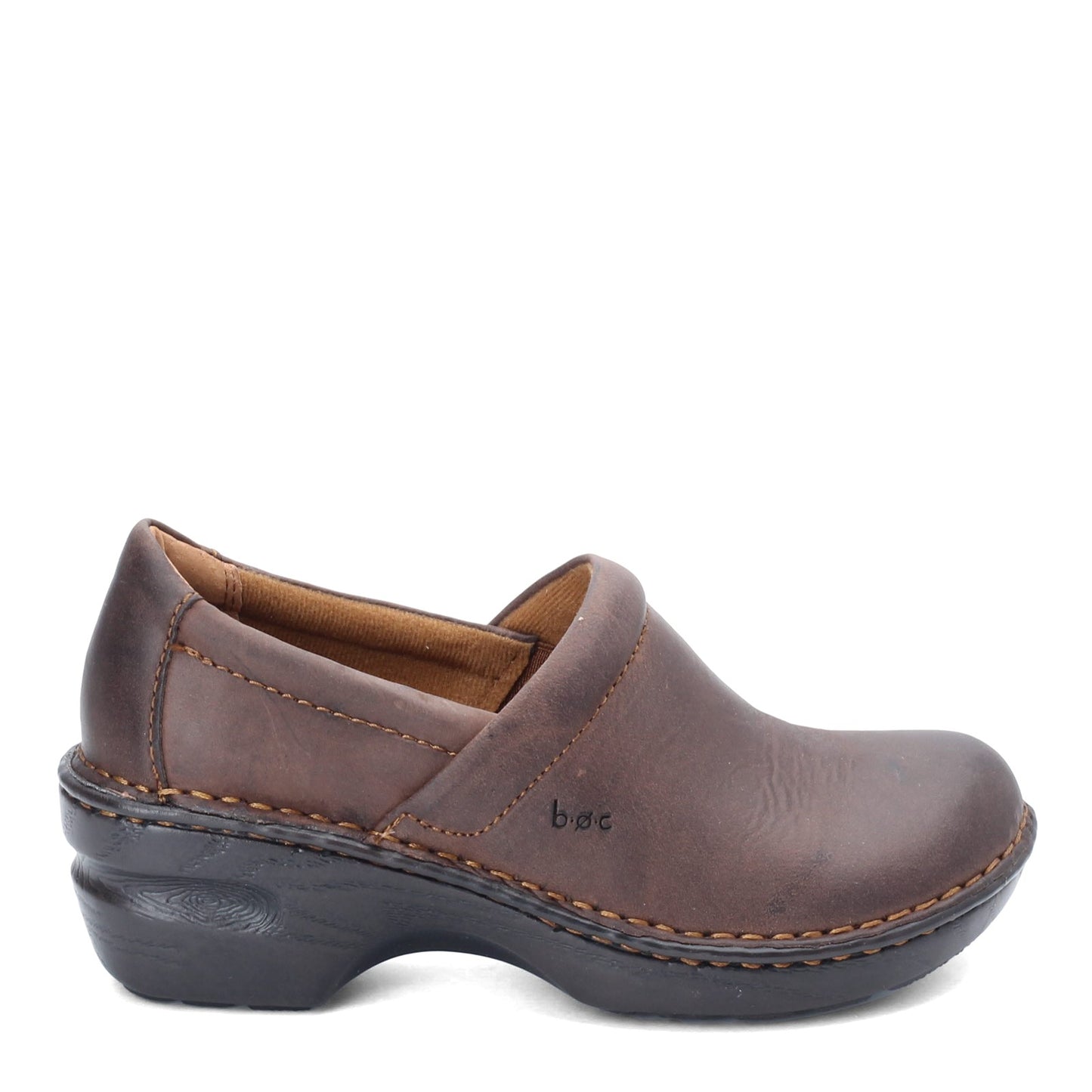 Peltz Shoes Women's b.o.c Peggy Clog BROWN OILED C45723