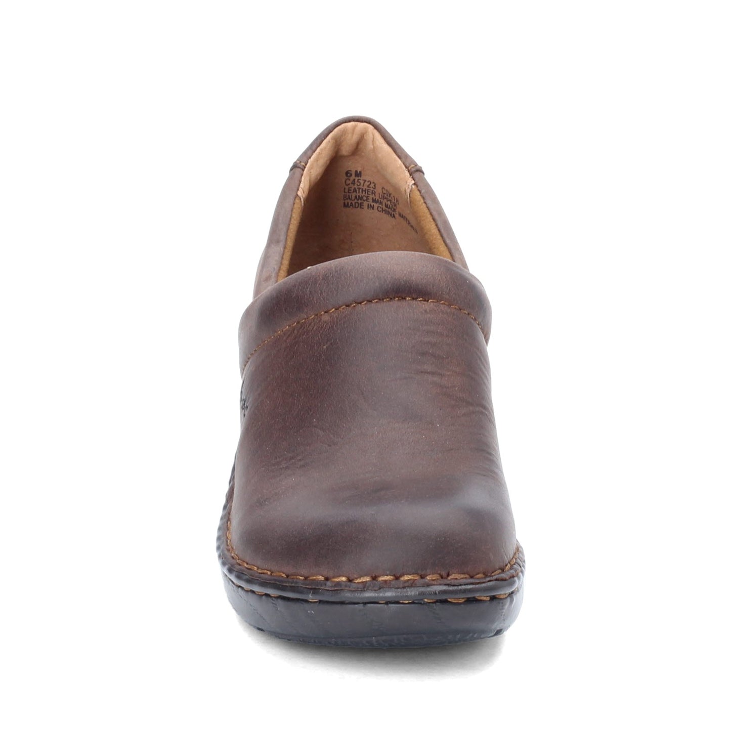 Peltz Shoes Women's b.o.c Peggy Clog BROWN OILED C45723
