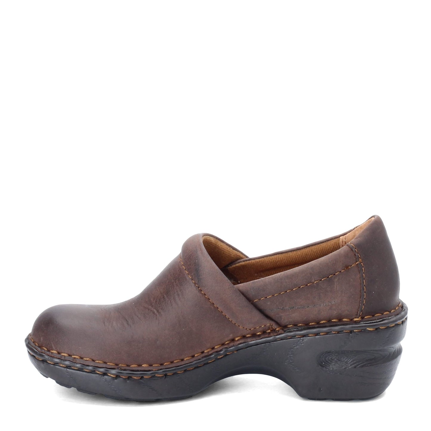 Peltz Shoes Women's b.o.c Peggy Clog BROWN OILED C45723