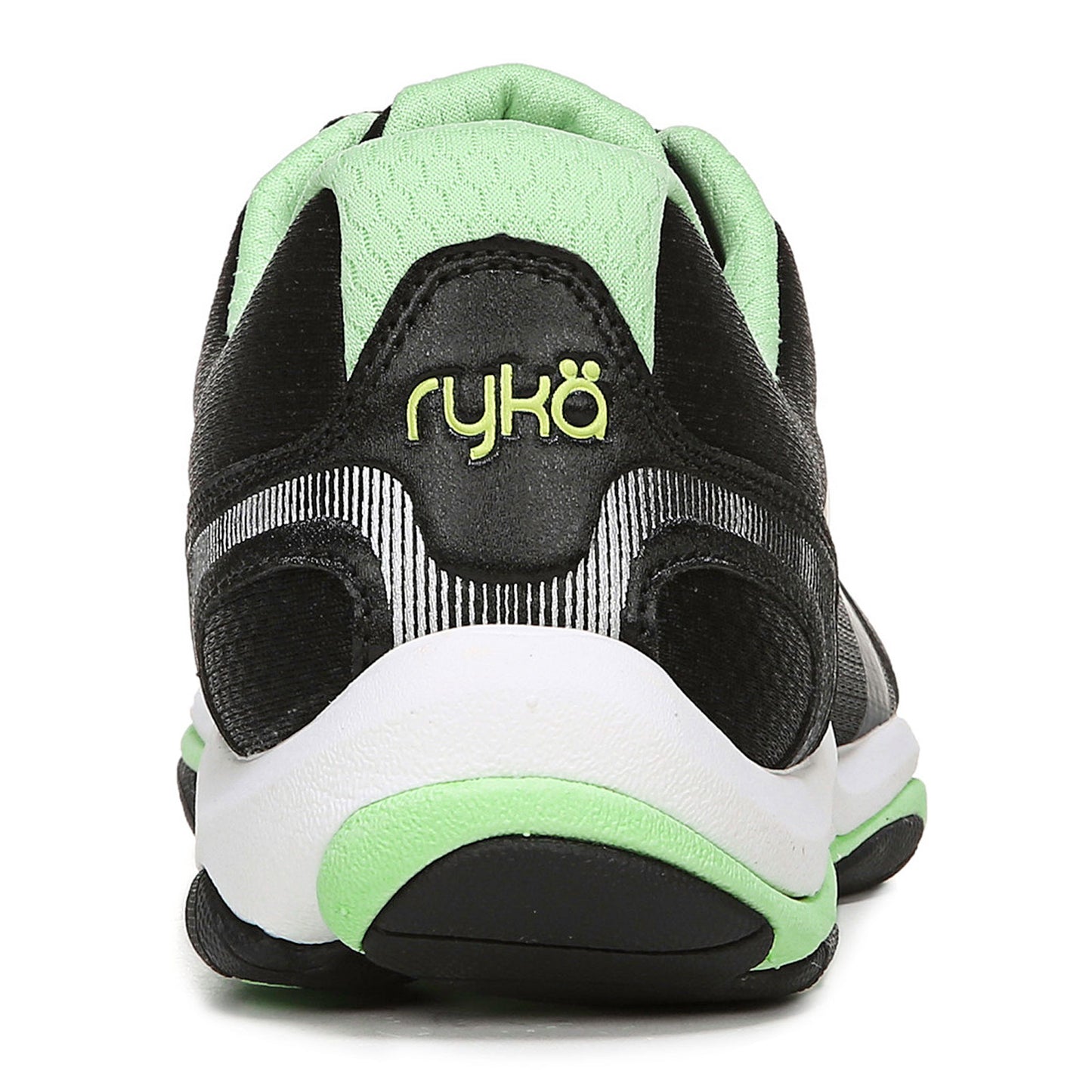 Peltz Shoes Women's Ryka Influence Training Shoe BLACK GREEN C8198M4007