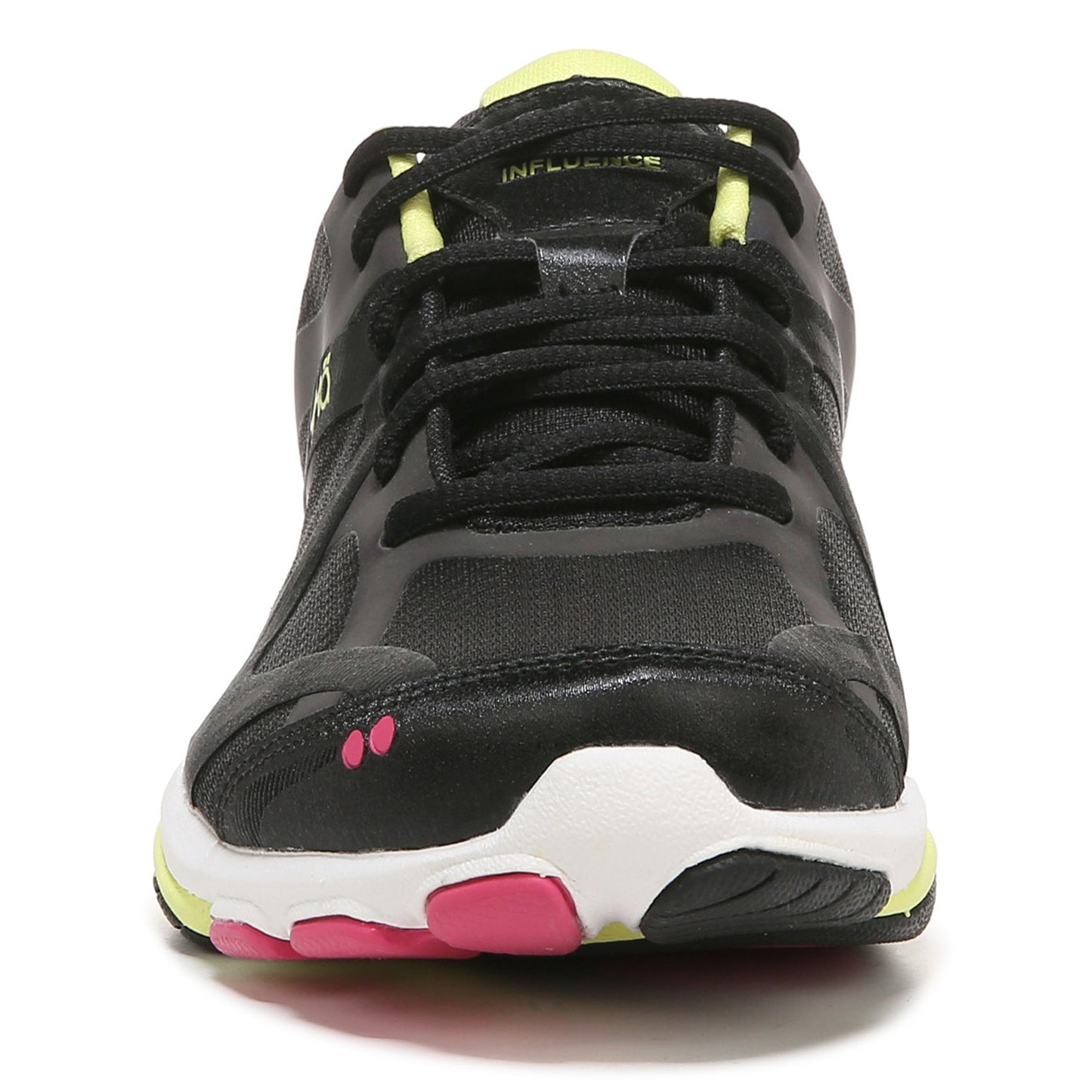 Peltz Shoes Women's Ryka Influence Training Shoe BLACK YELLOW C8198M8009
