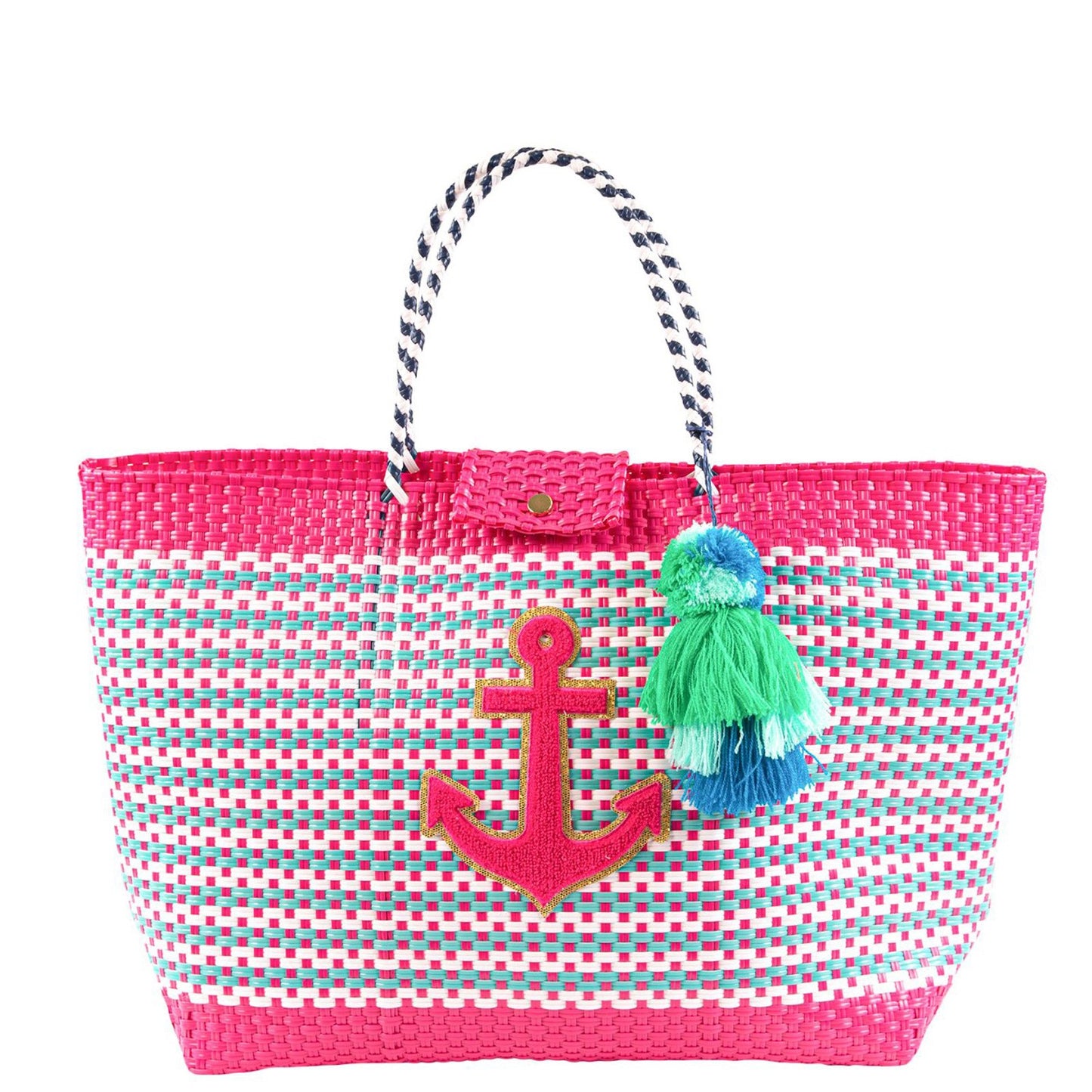 Peltz Shoes Simply Southern Calabash Tote Bag ANCHOR CALABASH TOTE A