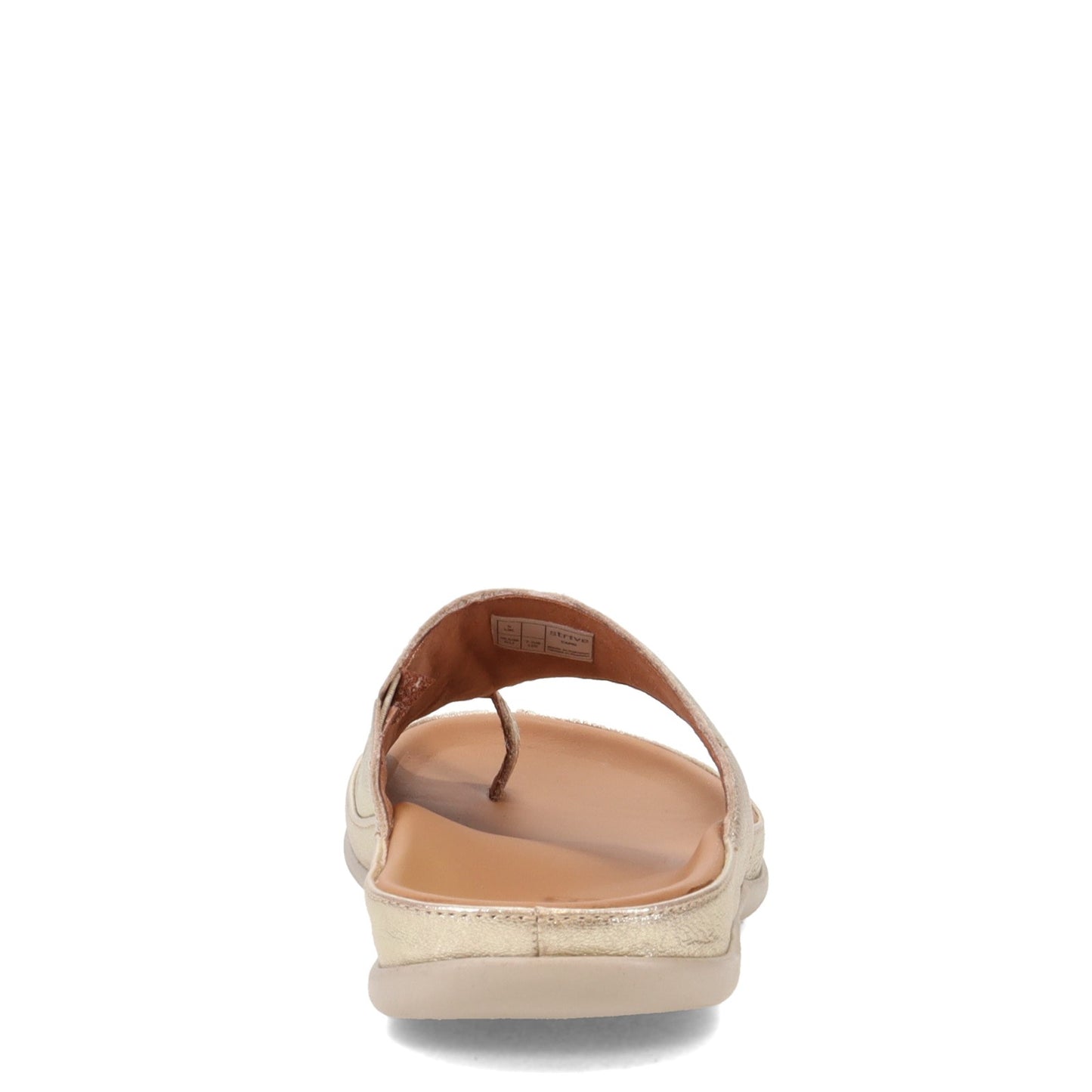 Peltz Shoes Women's Strive Capri Sandal GOLD CAPRI-GOLD MET