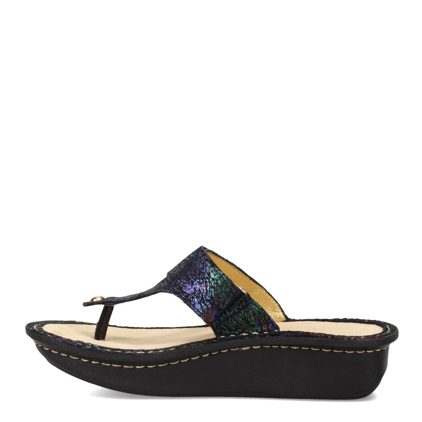 Peltz Shoes Women's Alegria Carina Sandal BLACK CAR-7522