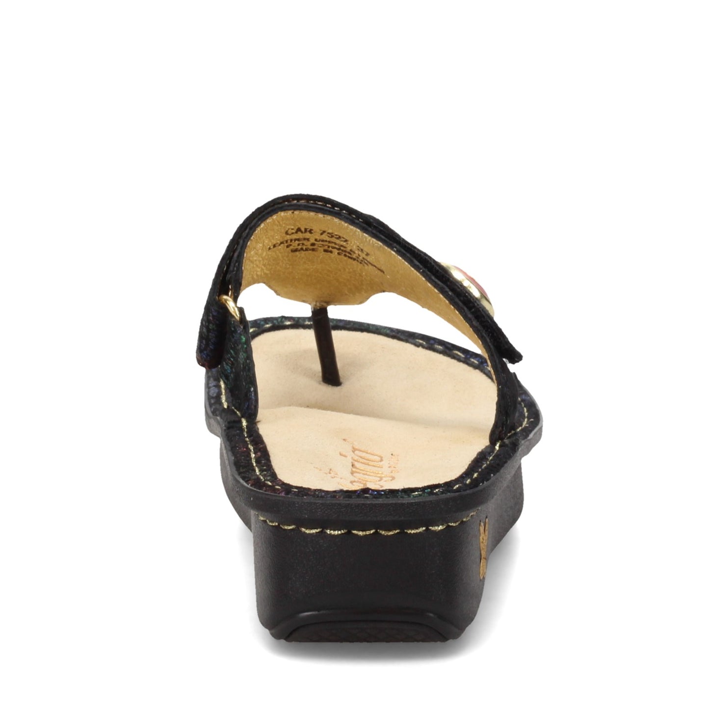 Peltz Shoes Women's Alegria Carina Sandal BLACK CAR-7522