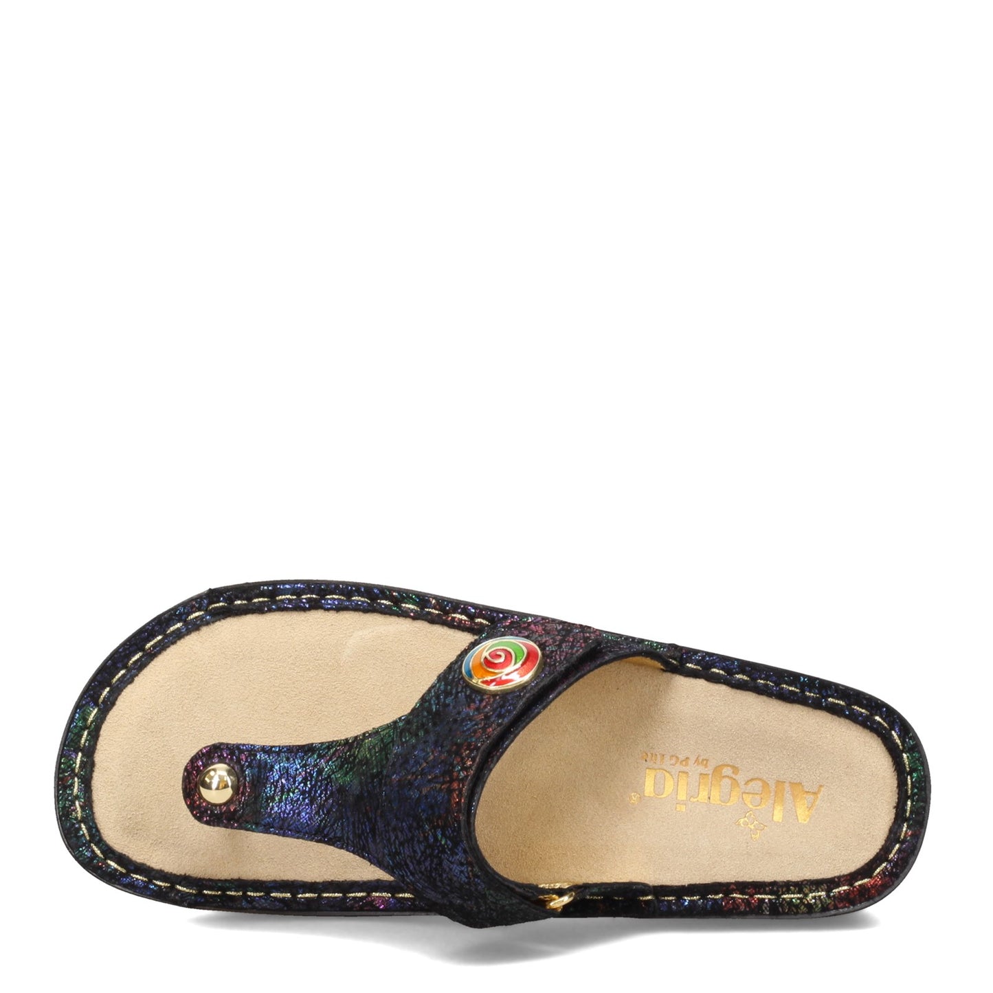 Peltz Shoes Women's Alegria Carina Sandal BLACK CAR-7522